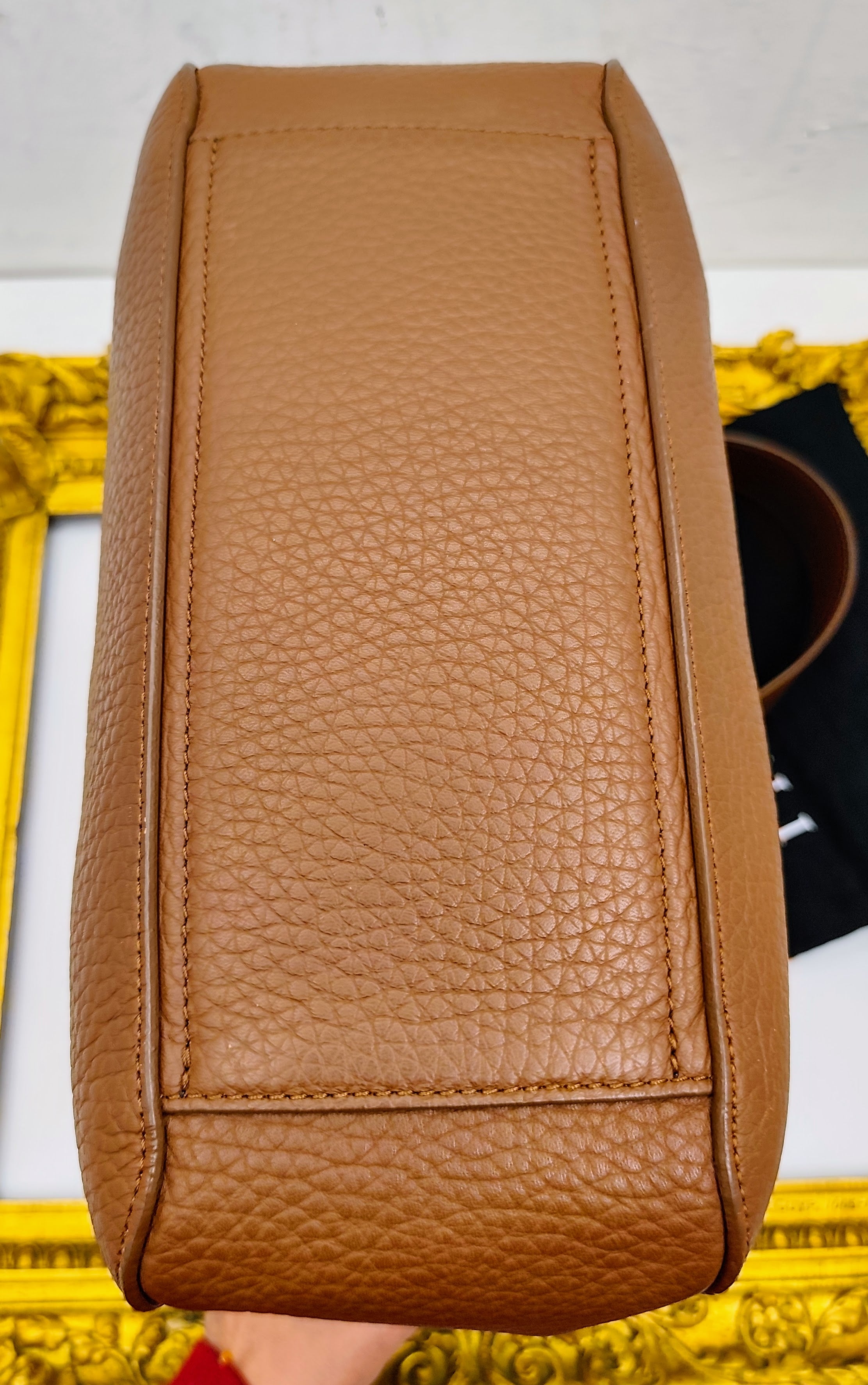 Orciani – Dama Soft Grande Pelle Martellata Marrone Carruba Pari al Nuovo