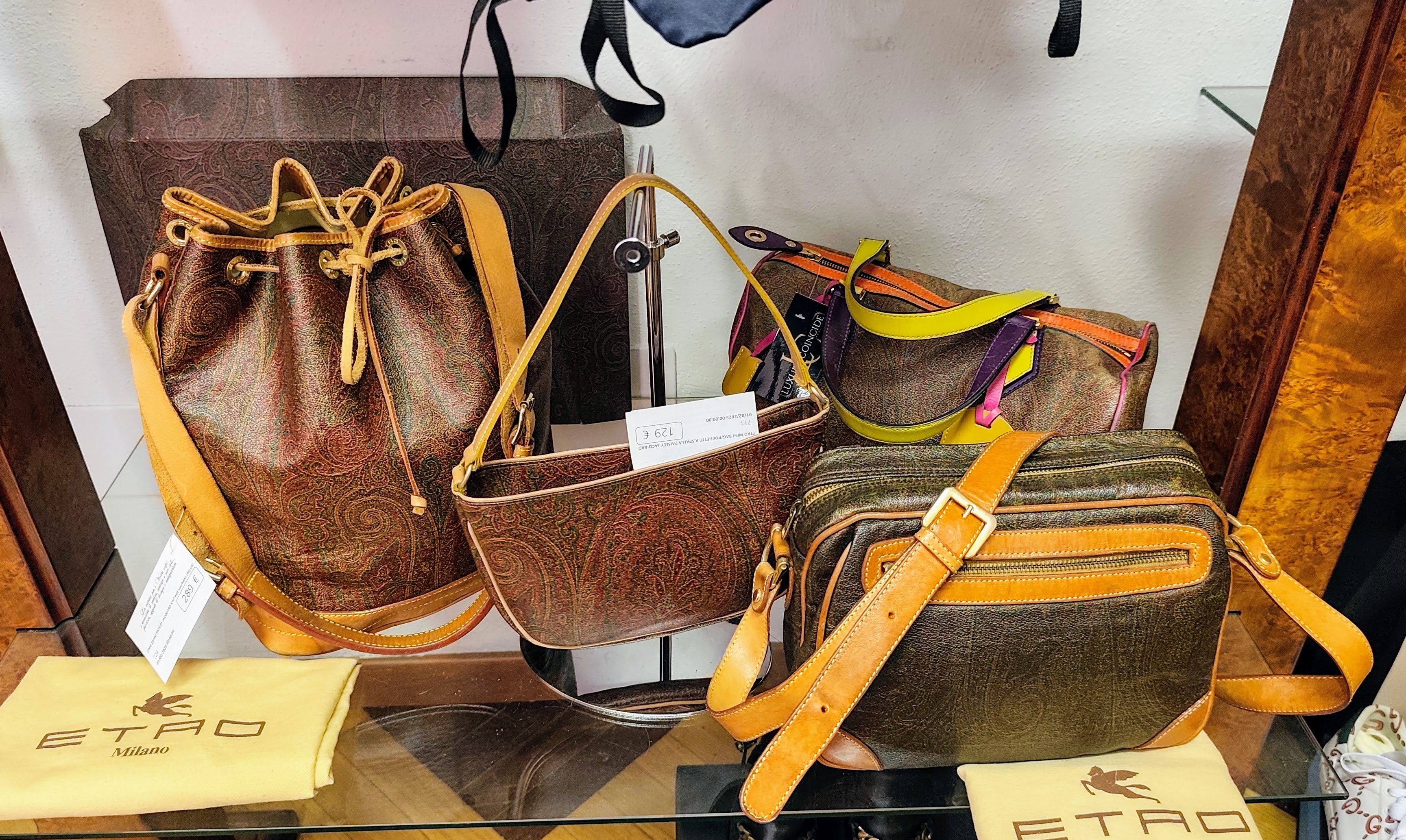 Etro - Camera Bag Postina Tracolla Canvas Paisley Jacquard Vintage