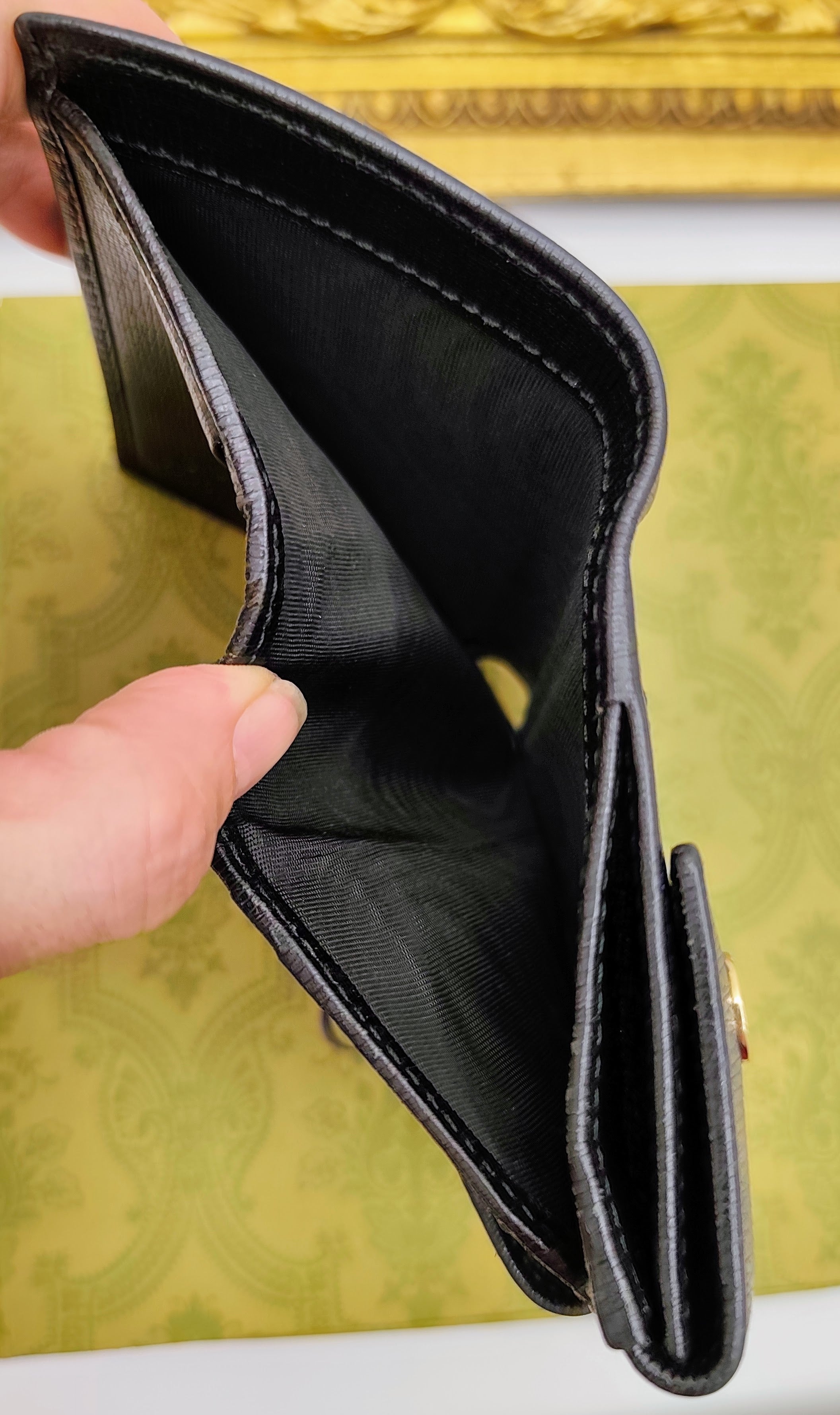 Gucci – Portafoglio Marmont Donna Compatto in Pelle Nera