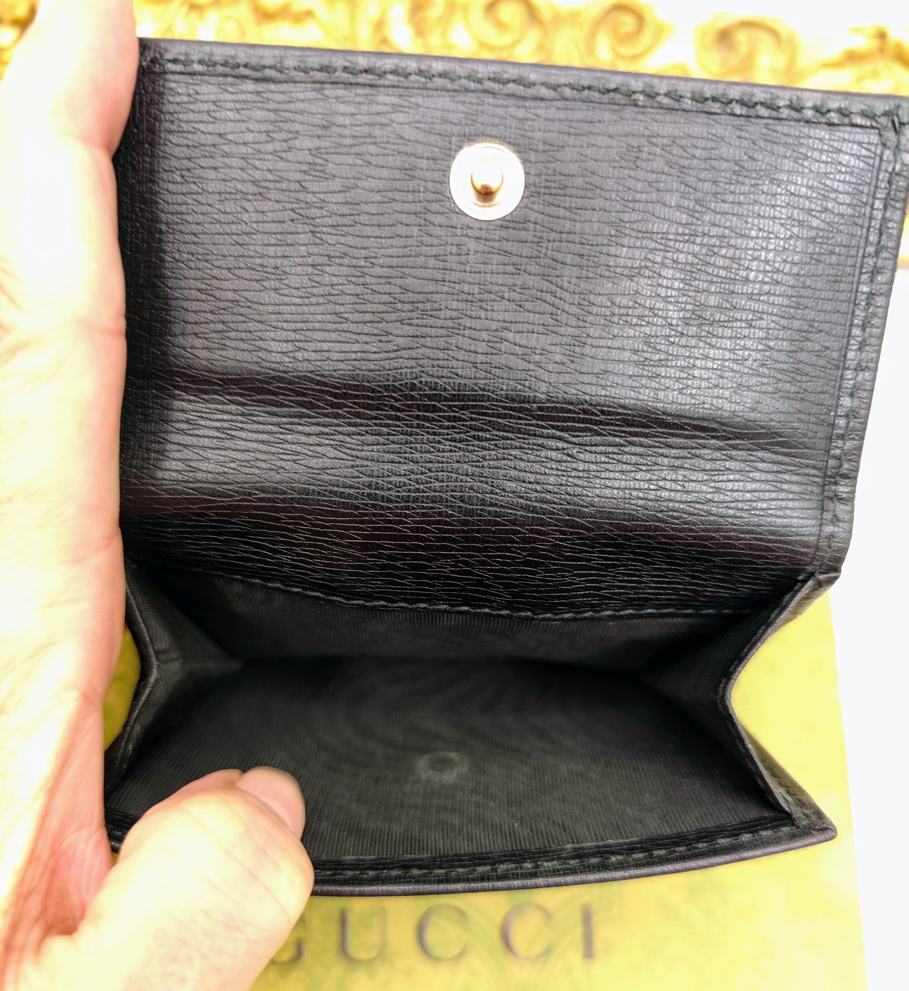 Gucci – Portafoglio Marmont Donna Compatto in Pelle Nera