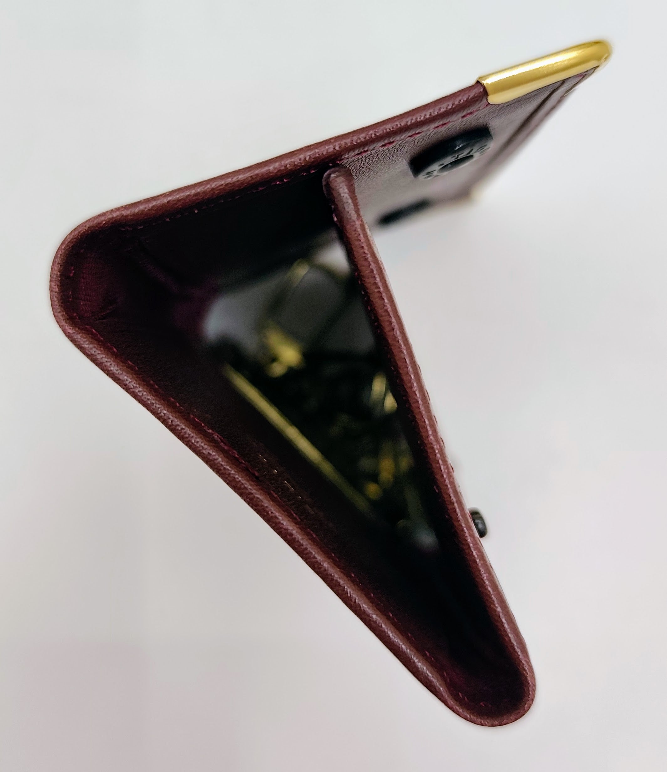Cartier – Portachiavi 6 Ganci in Pelle Bordeaux Vintage