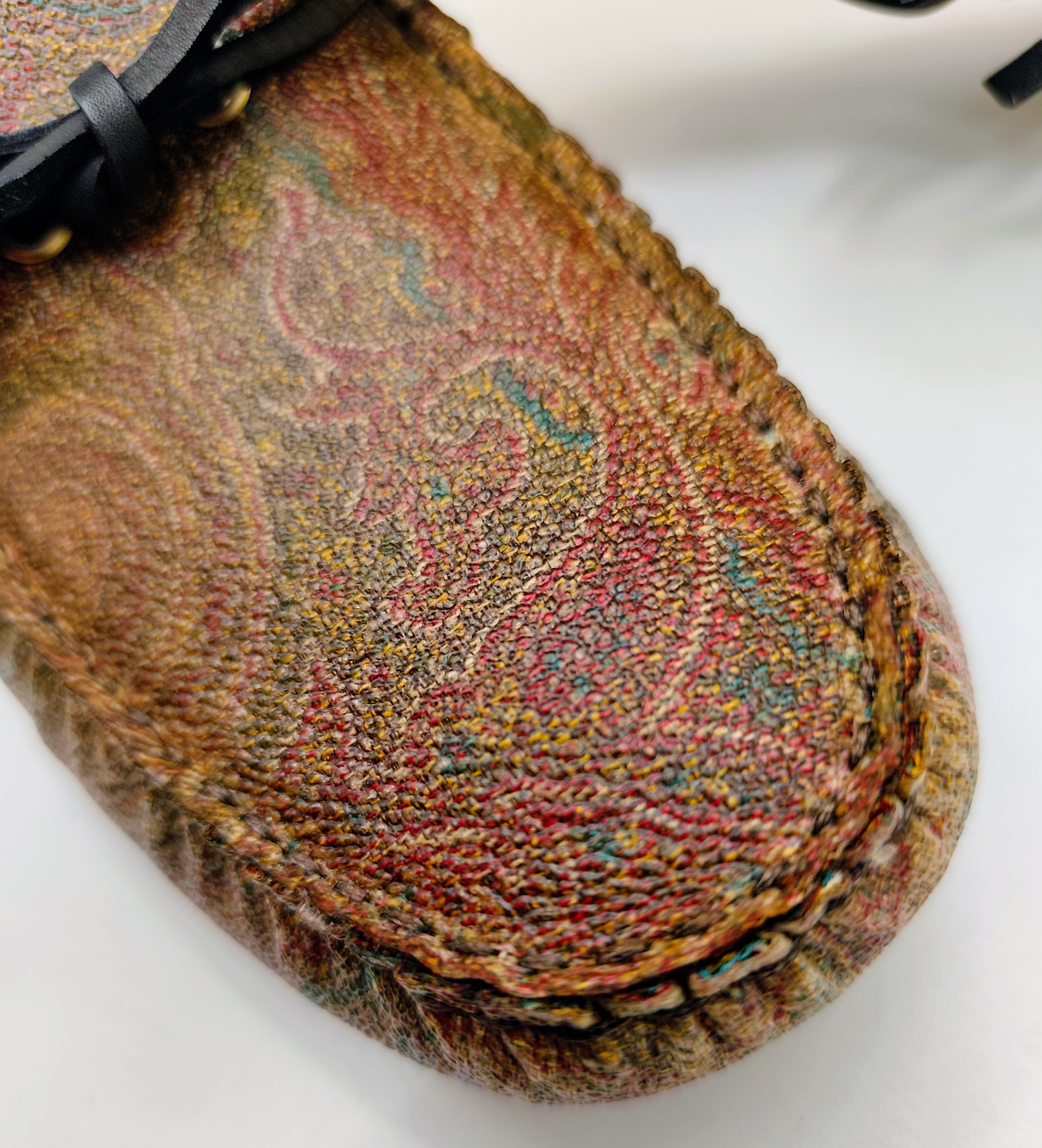 Etro – Mocassini Unisex City Gommino Paisley Jacquard Nuovi