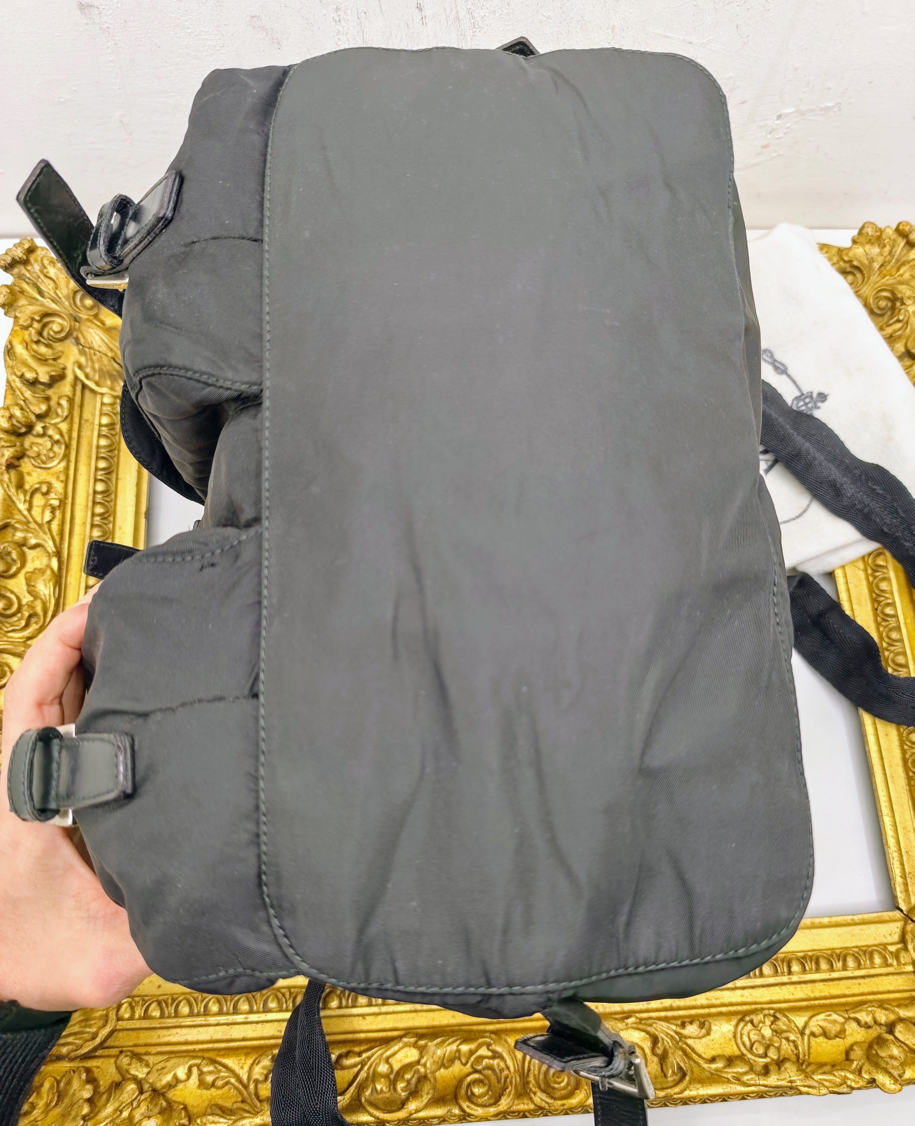 Prada – Zaino In Nylon Nero Vintage