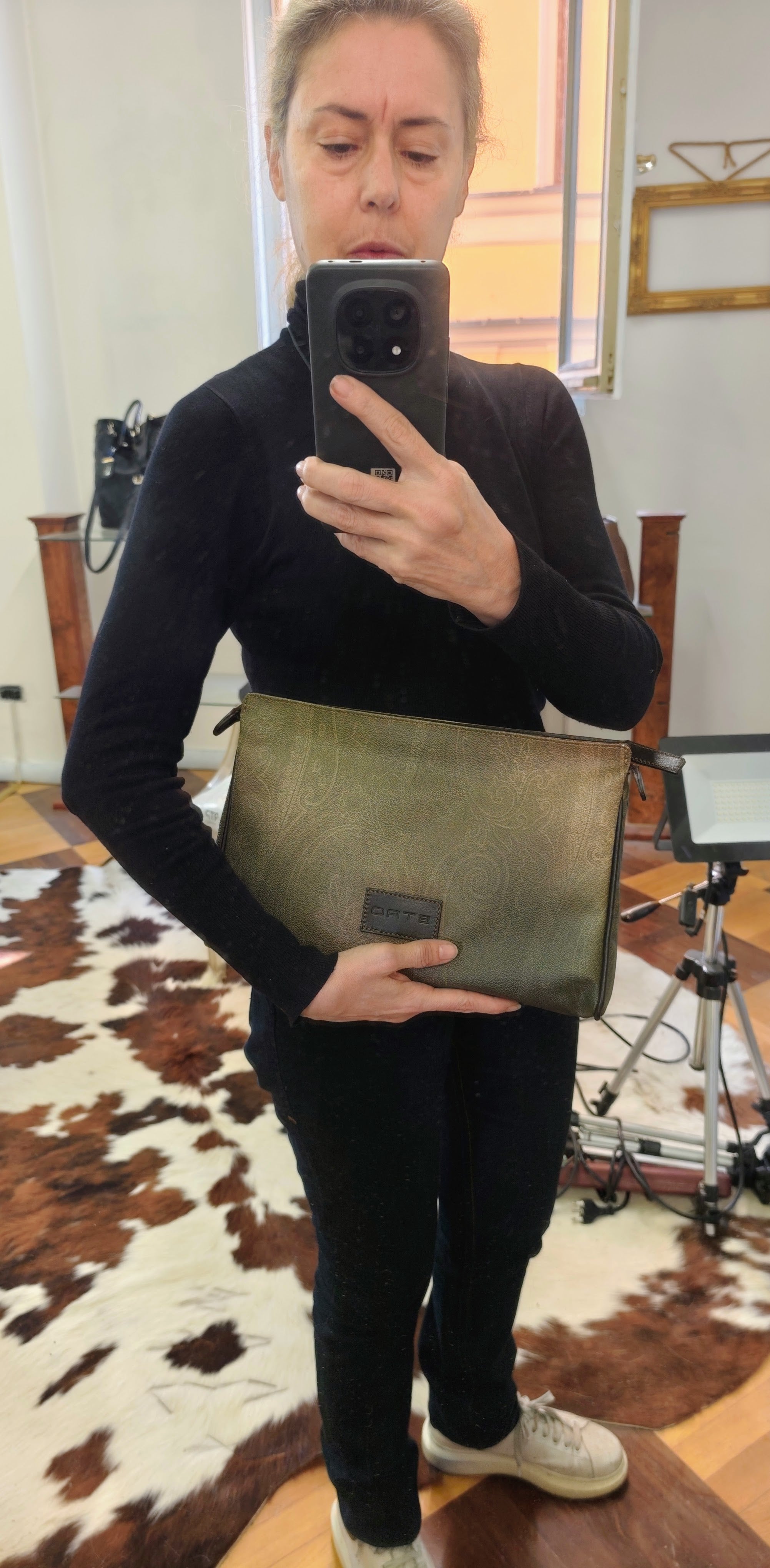 Etro – Trousse Toilette Paisley Jacquard 31 cm Nuova