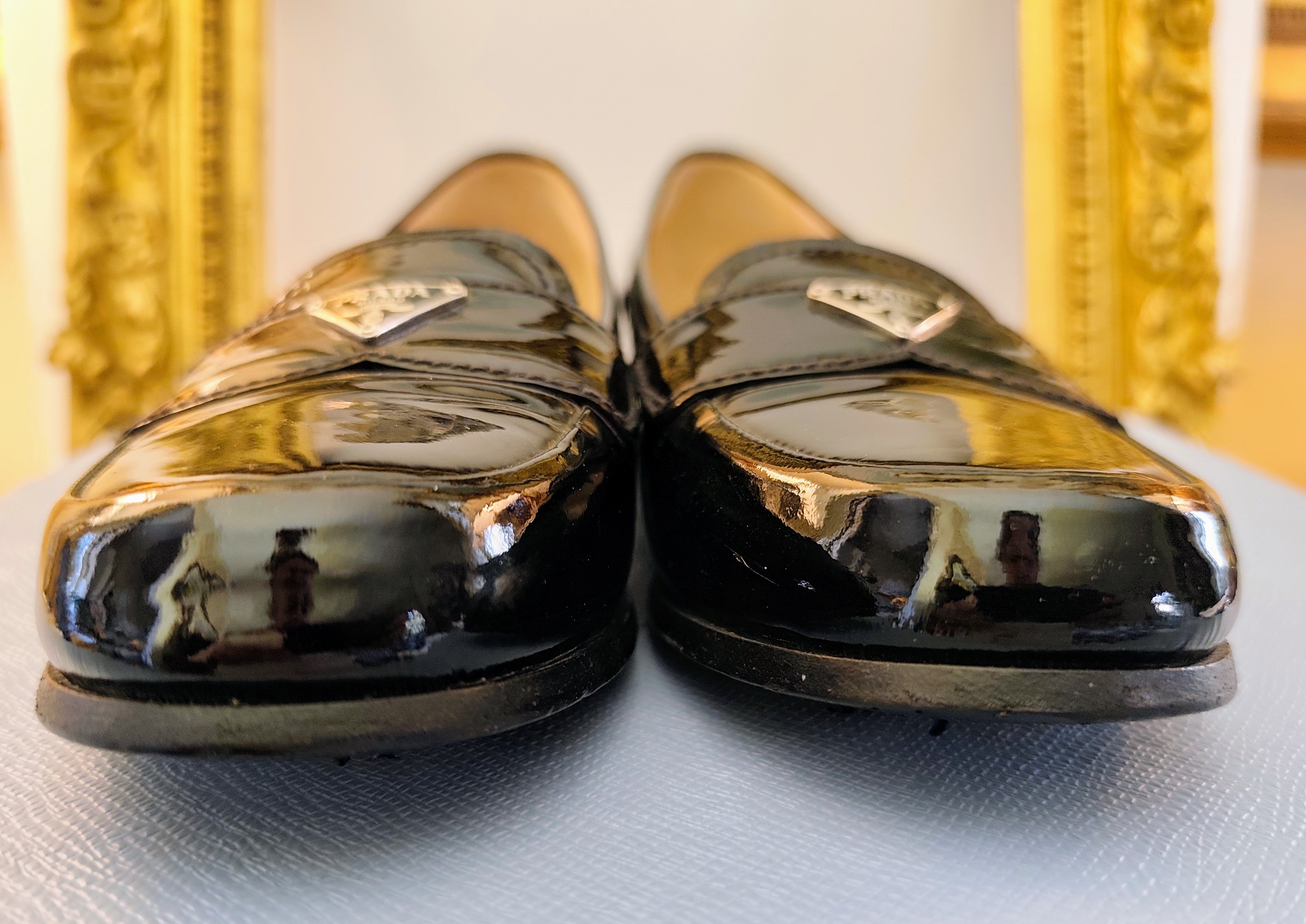 Prada - Mocassini Loafer in Vernice Nera Full Set