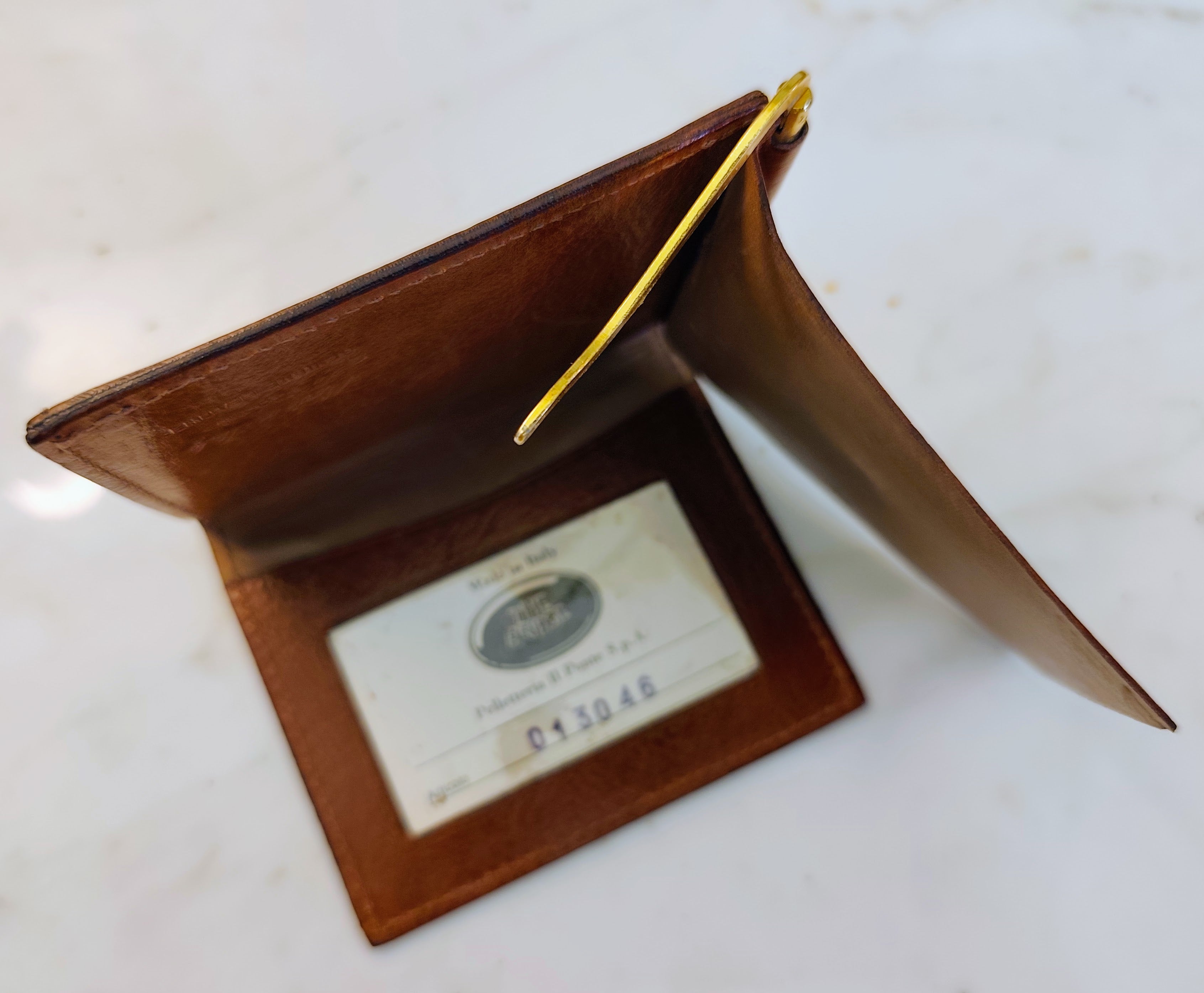 The Bridge – Fermasoldi Portafoglio Grip Spring Linea Story in Pelle