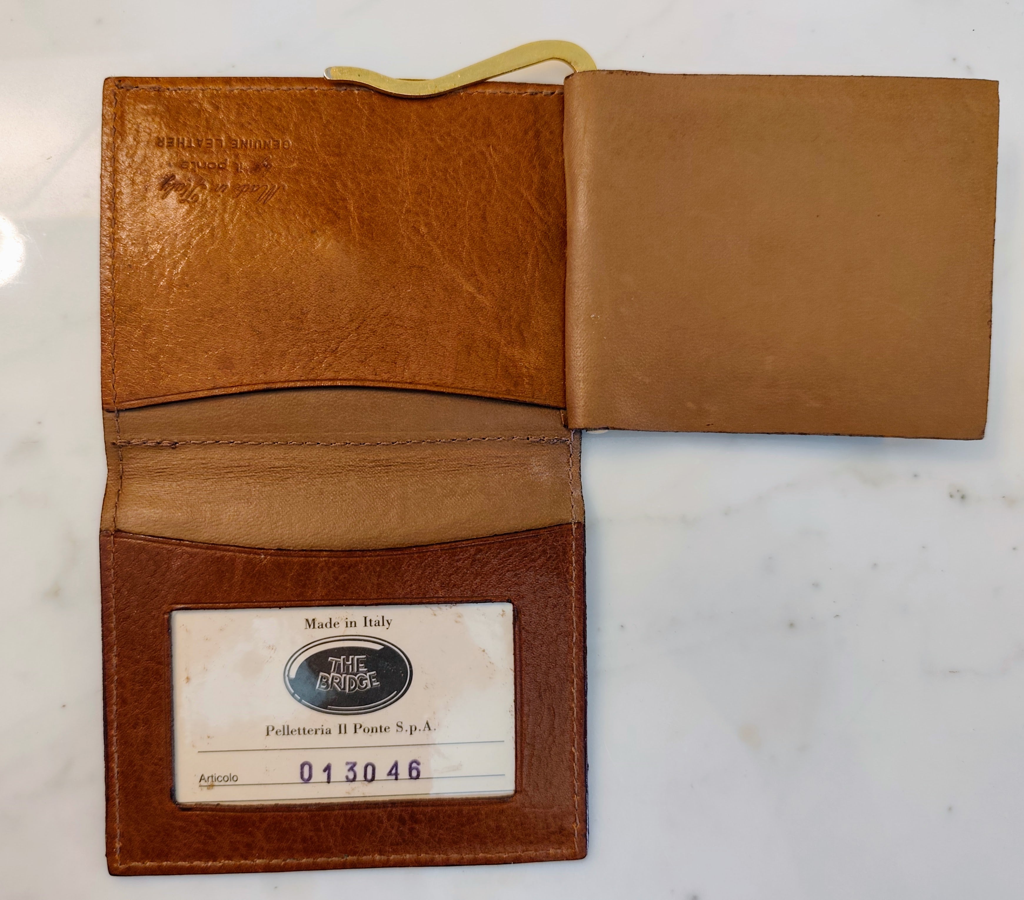The Bridge – Fermasoldi Portafoglio Grip Spring Linea Story in Pelle