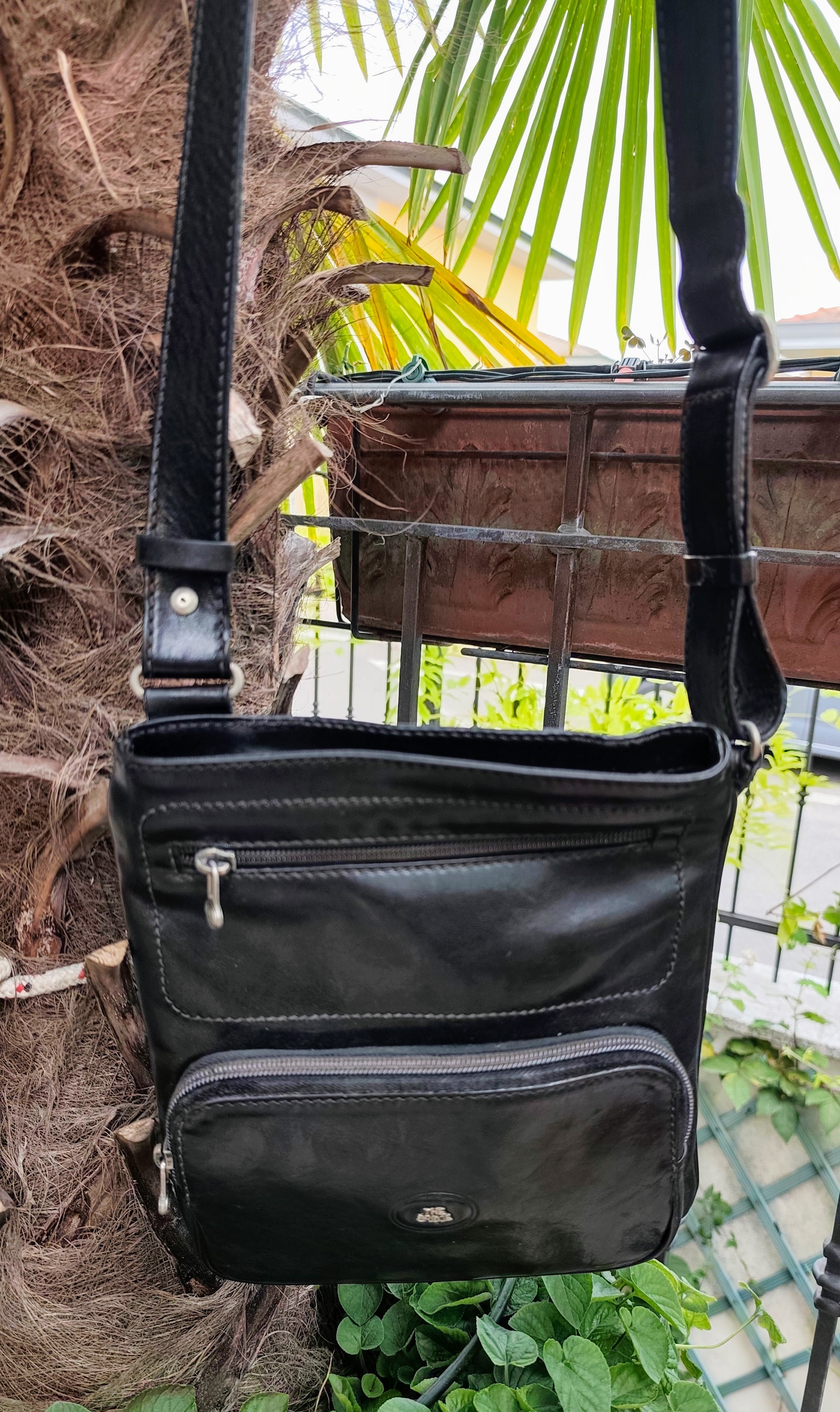 The Bridge – Borsello Linea Story Unisex in Pelle Nera