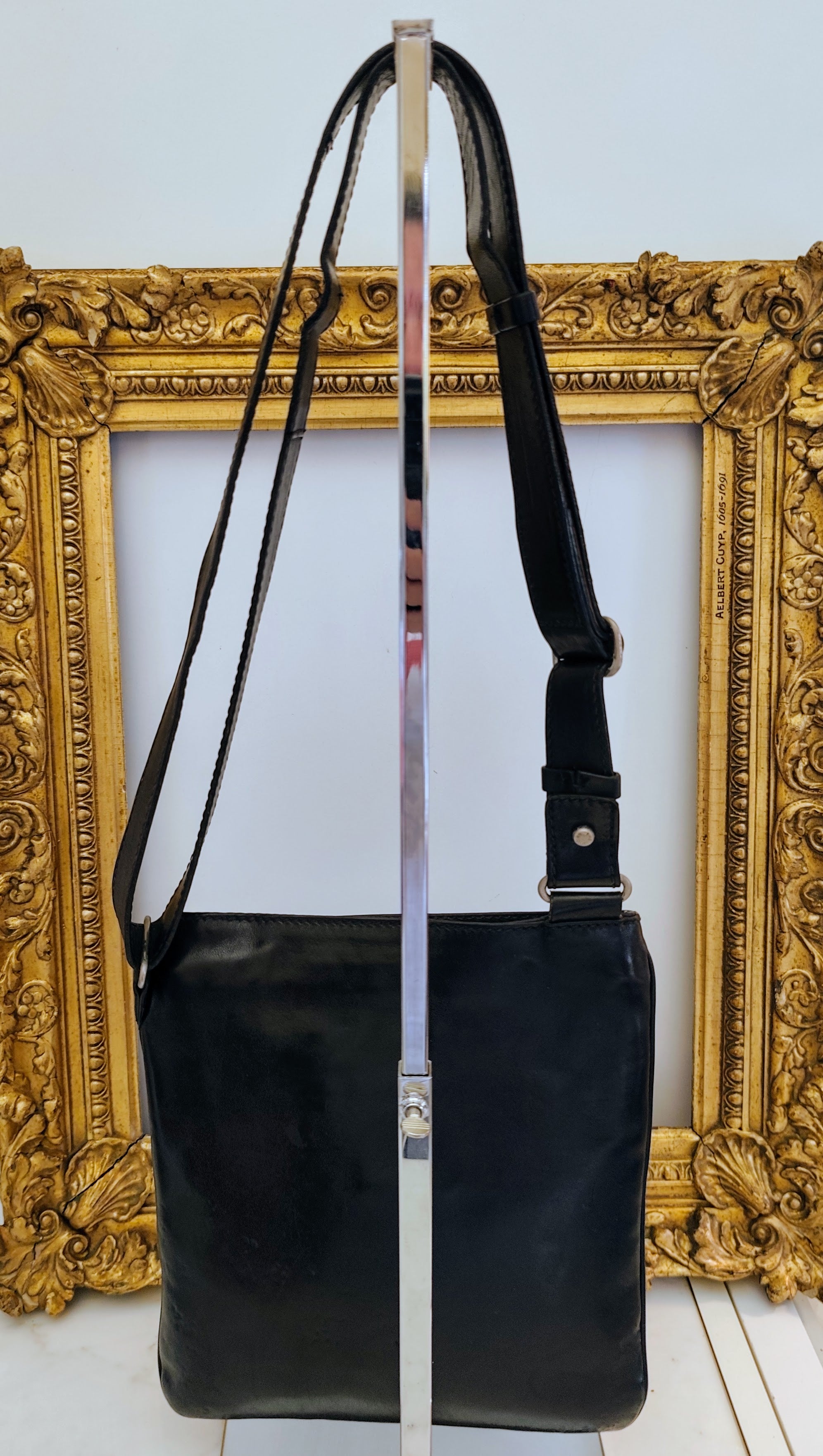 The Bridge – Borsello Linea Story Unisex in Pelle Nera
