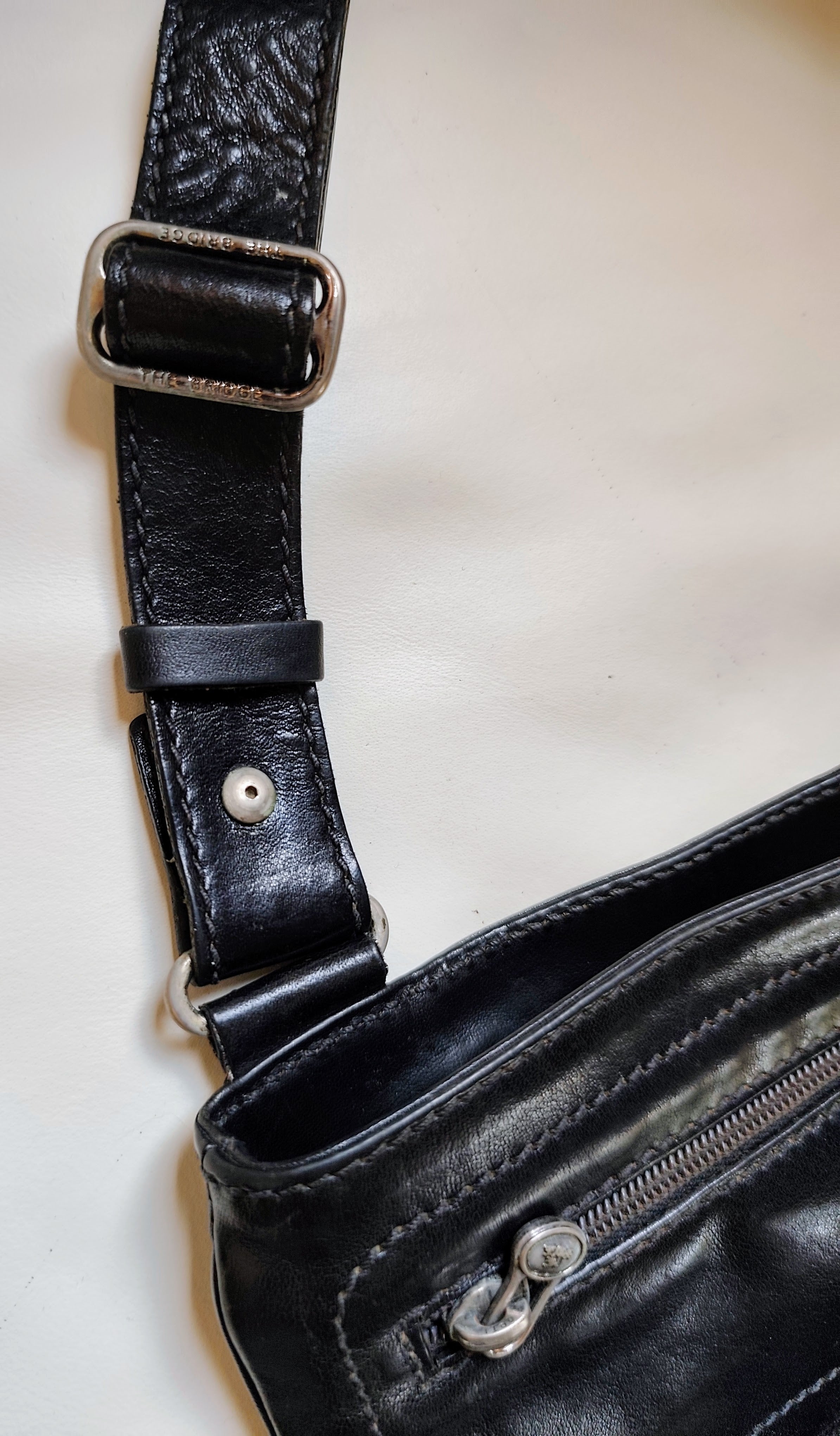 The Bridge – Borsello Linea Story Unisex in Pelle Nera