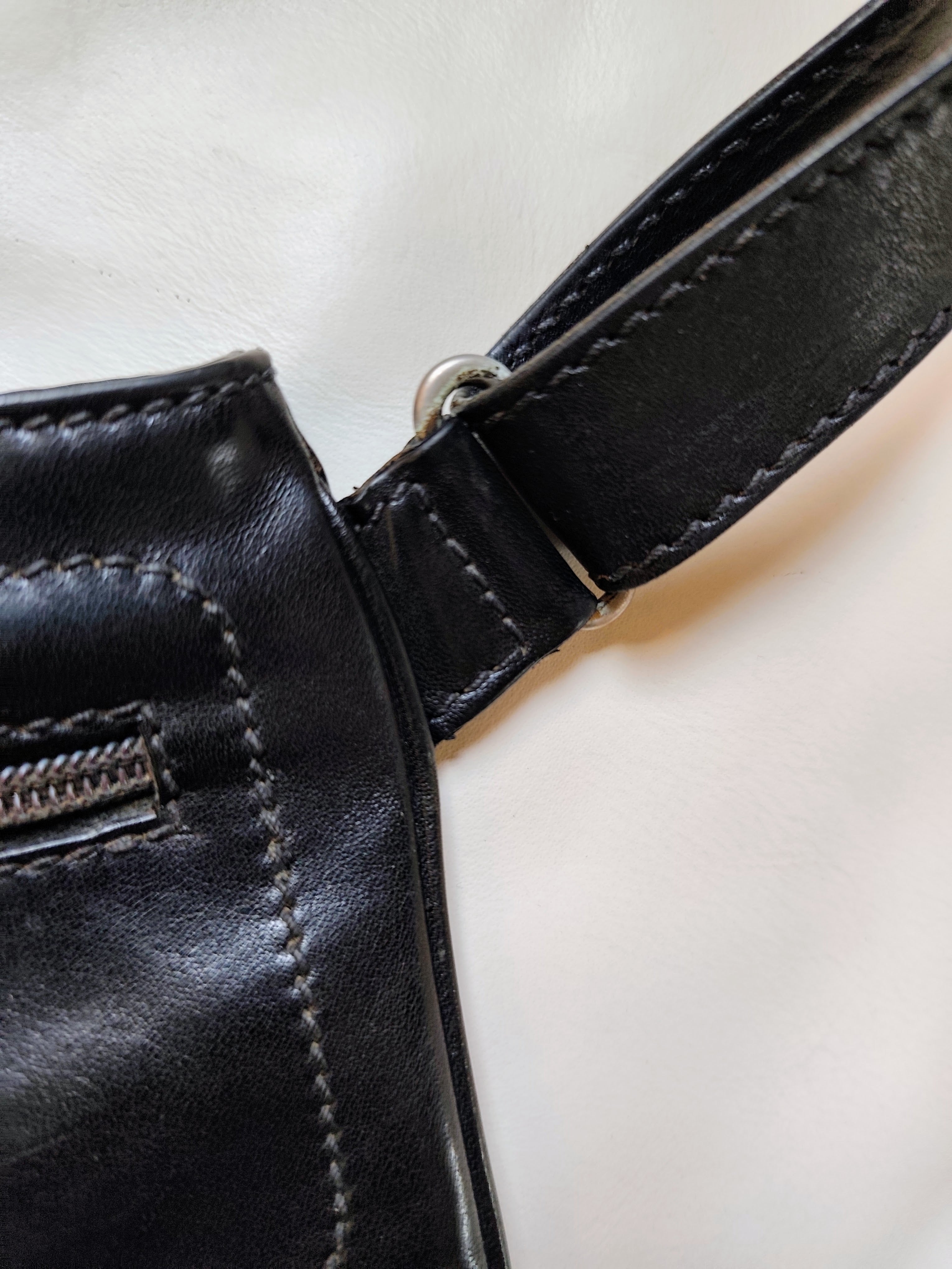 The Bridge – Borsello Linea Story Unisex in Pelle Nera