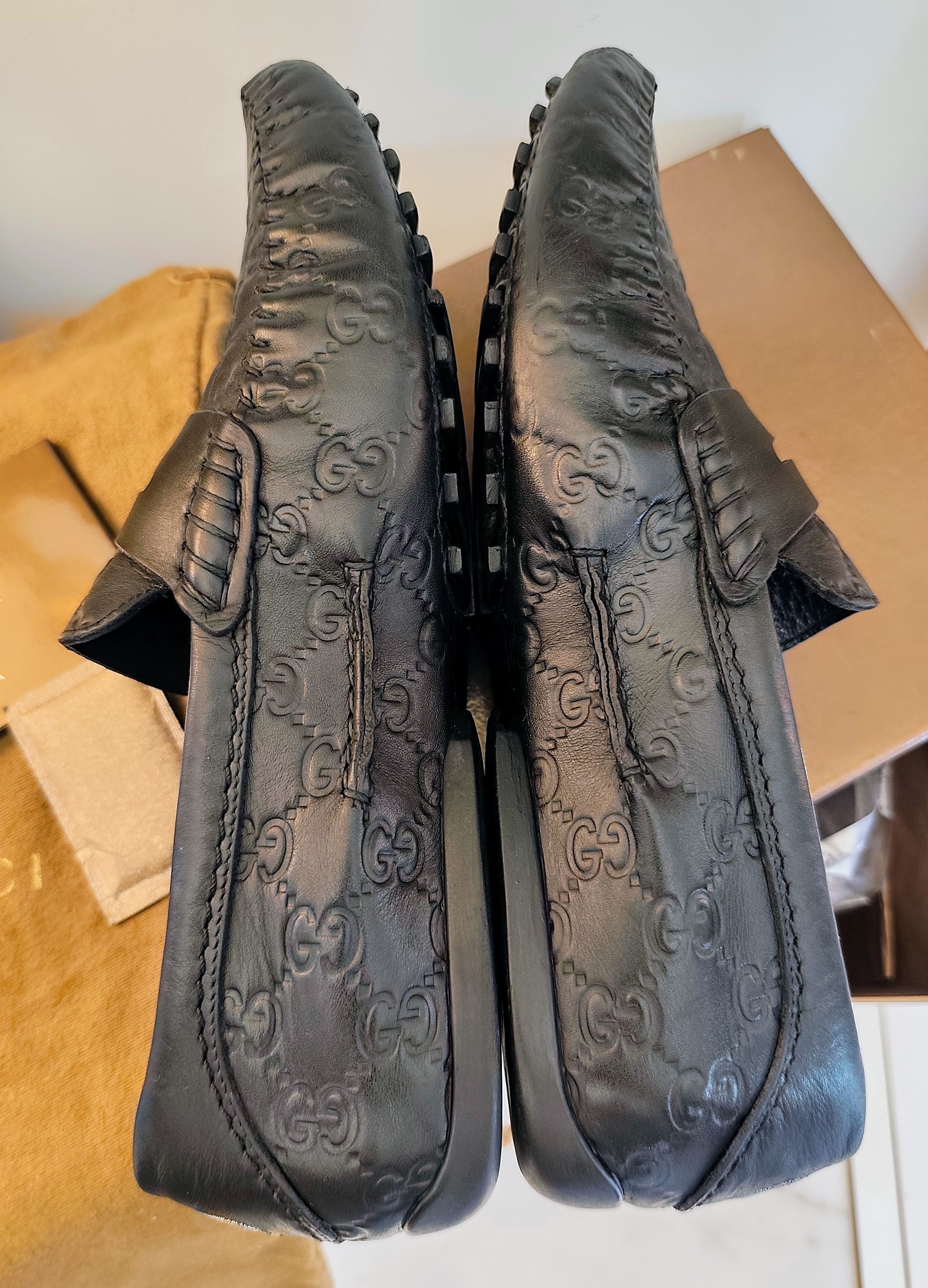 Gucci – Mocassini Unisex in Pelle Guccissima Nera