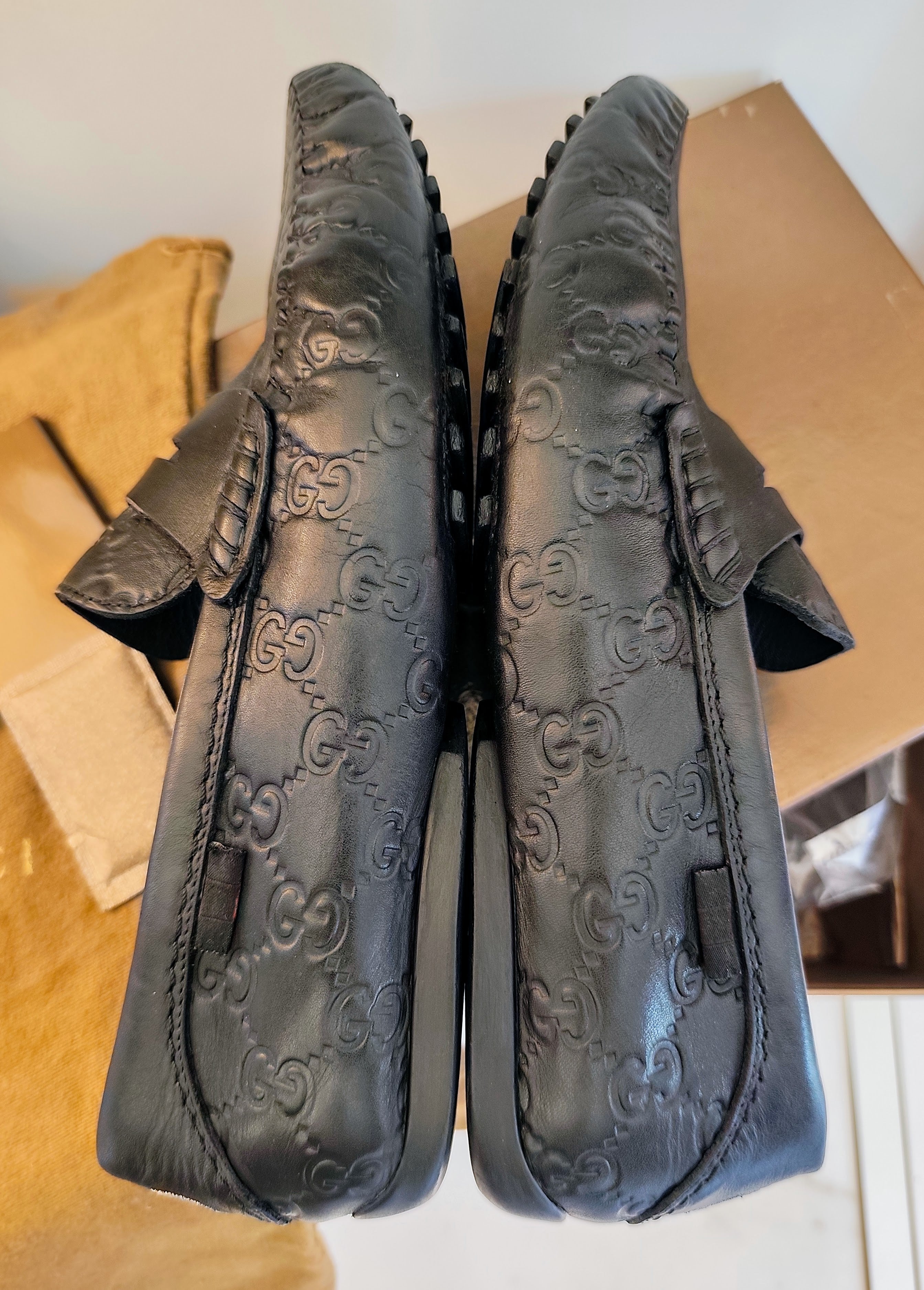 Gucci – Mocassini Unisex in Pelle Guccissima Nera