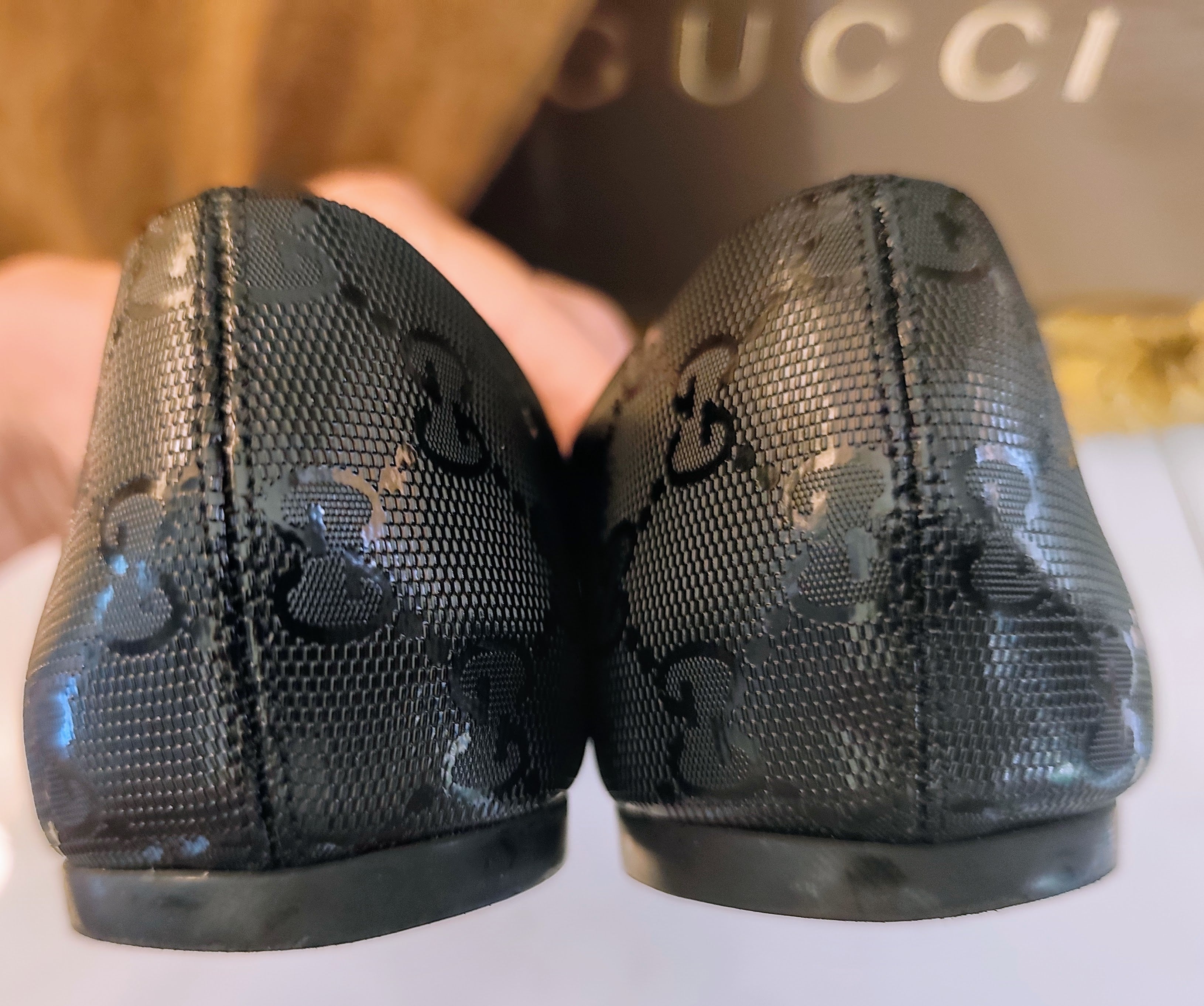 Gucci – Ballerine in Canvas Nero Guccissimo