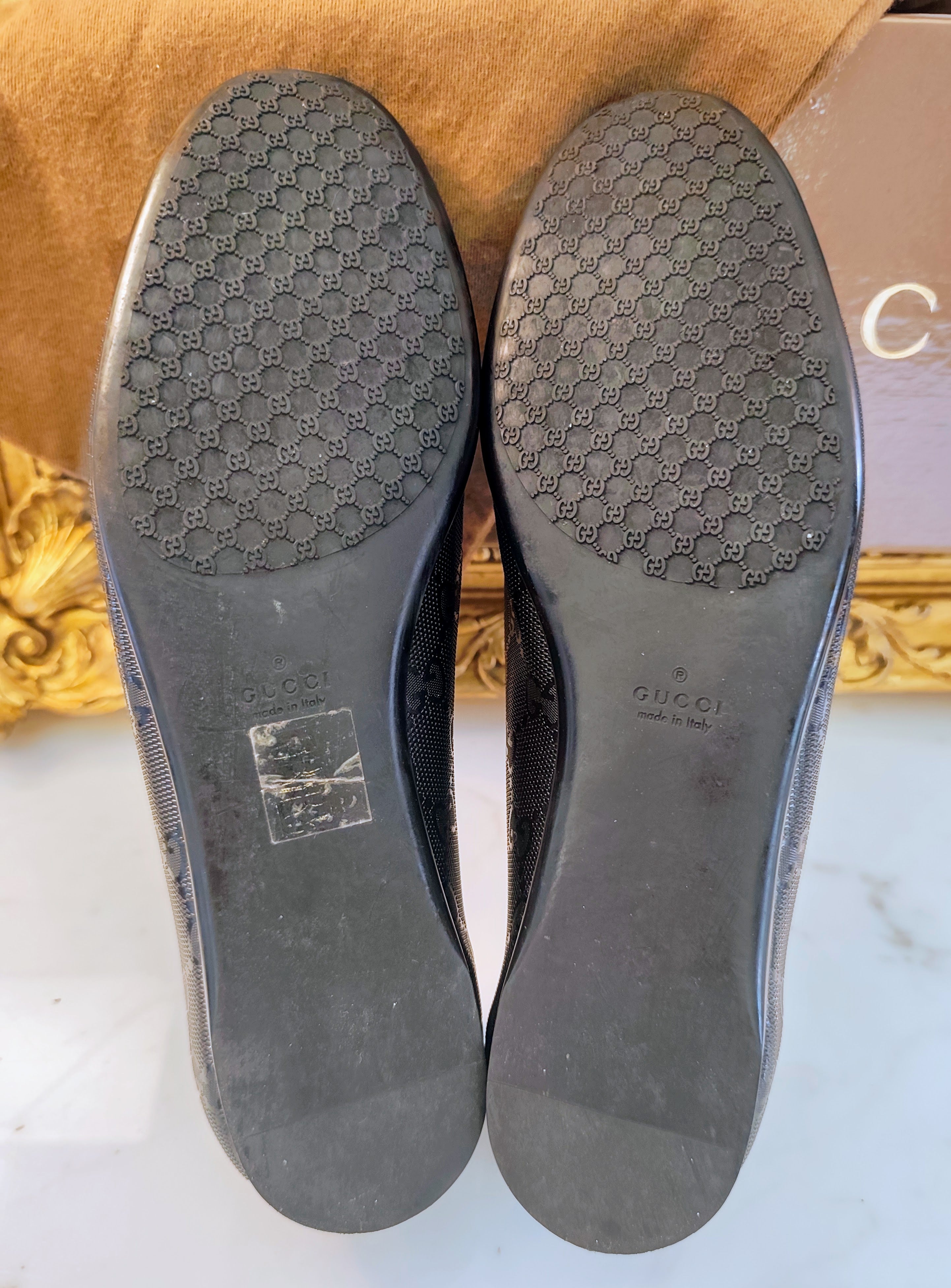 Gucci – Ballerine in Canvas Nero Guccissimo