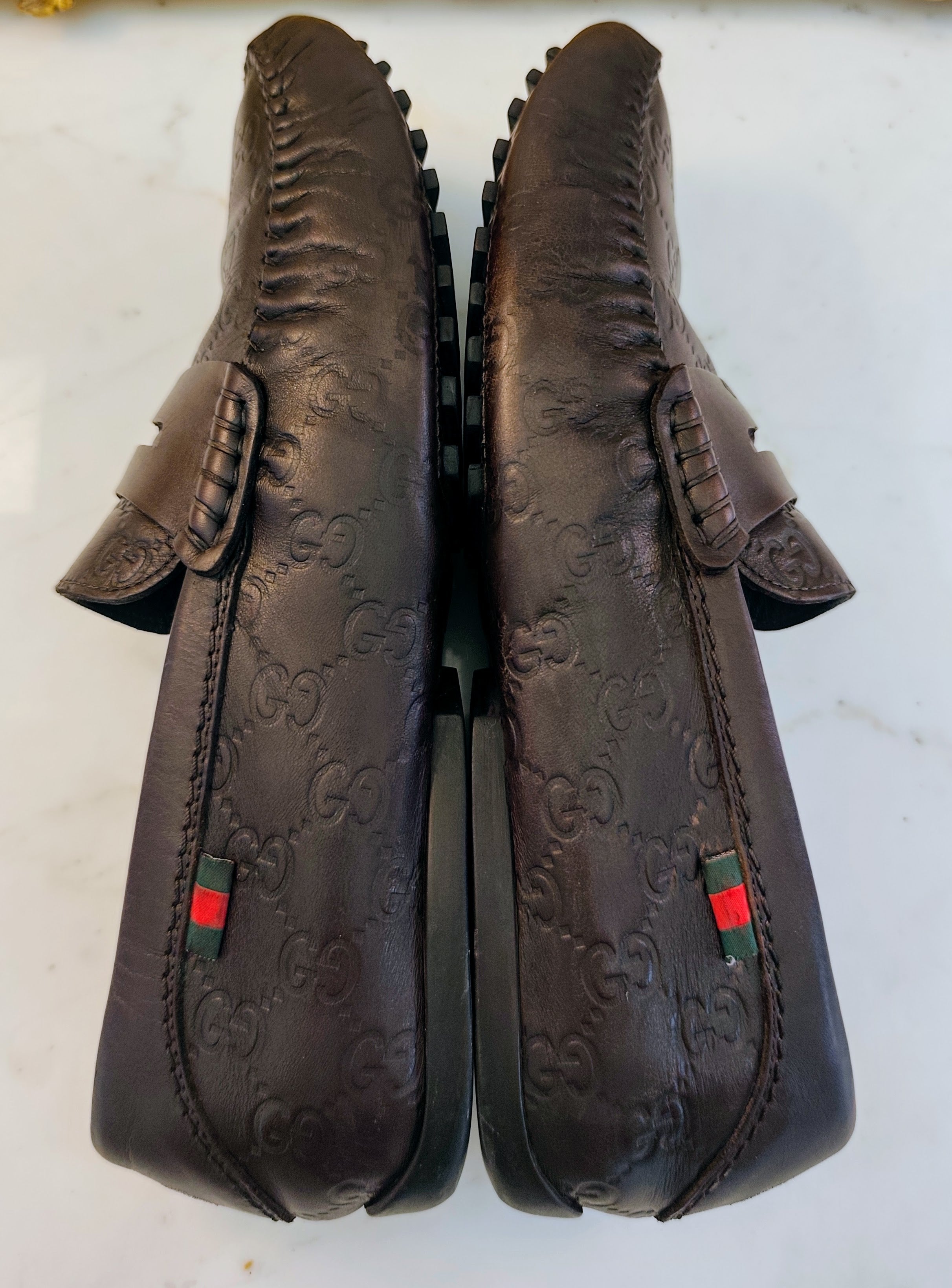 Gucci – Mocassini Uomo in Pelle Guccissima Marrone