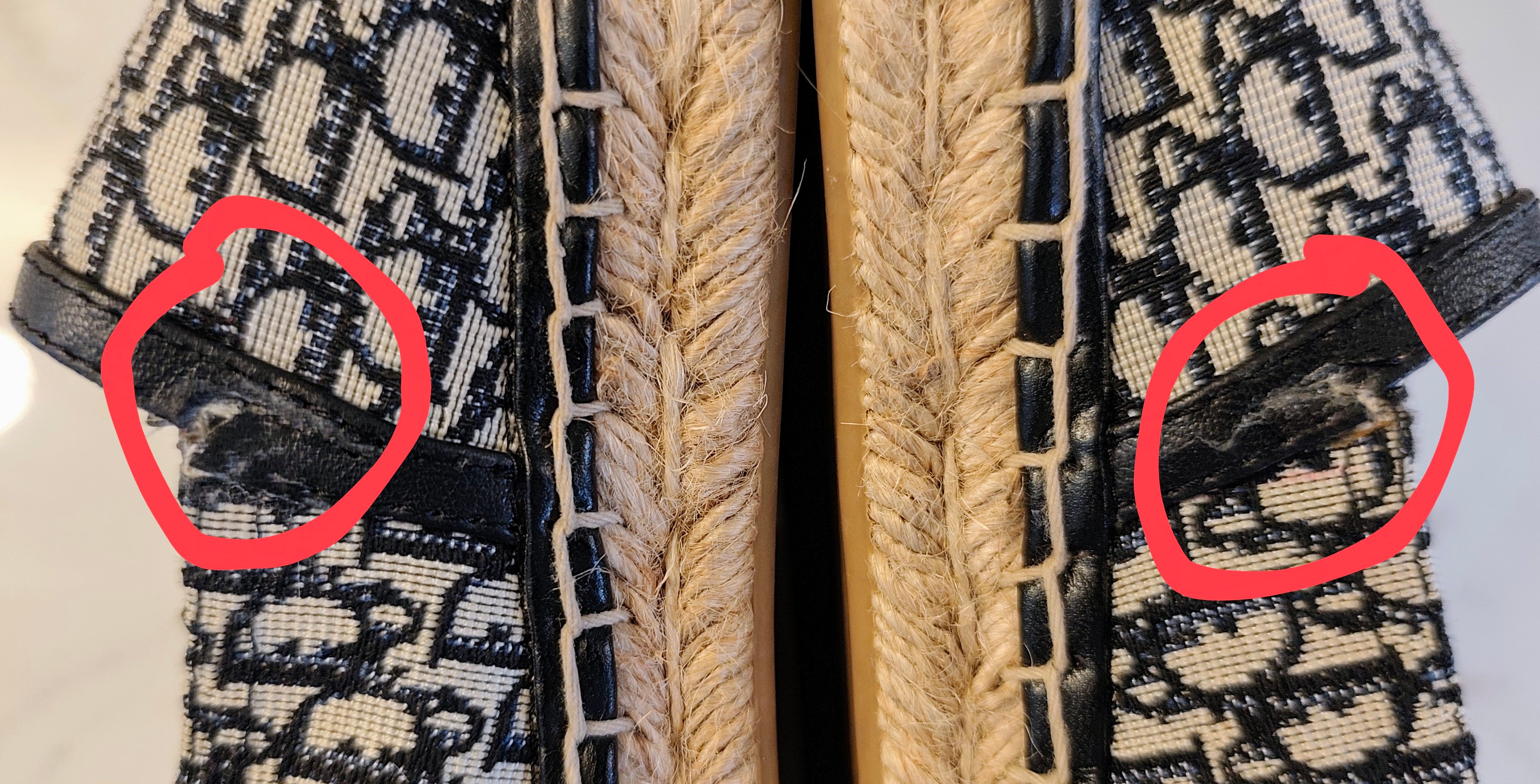 Dior – Espadrillas Tela Dior Oblique Beige e Blu