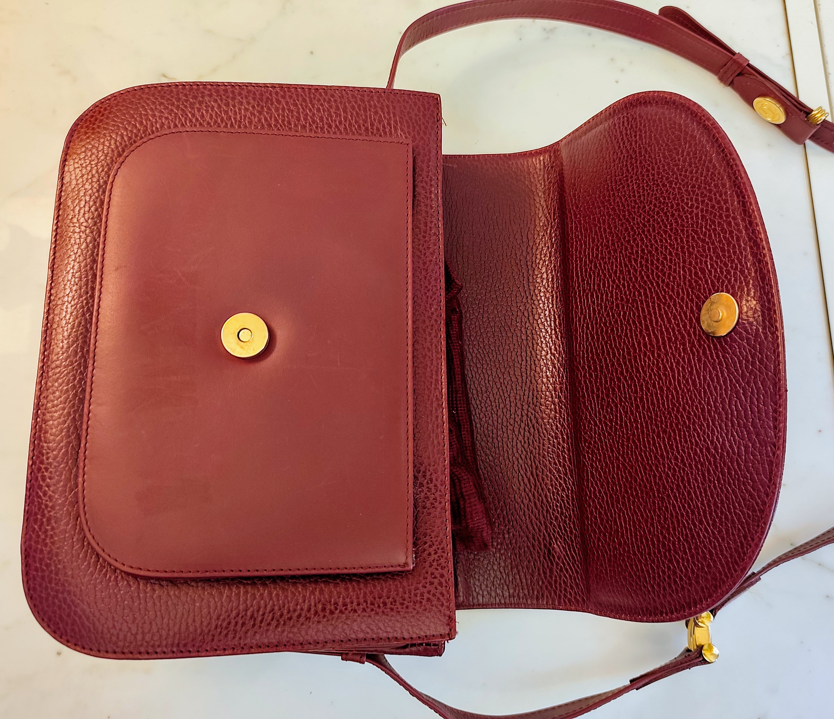 Cartier – Borsa Camera Bag a Tracolla in Pelle Vintage