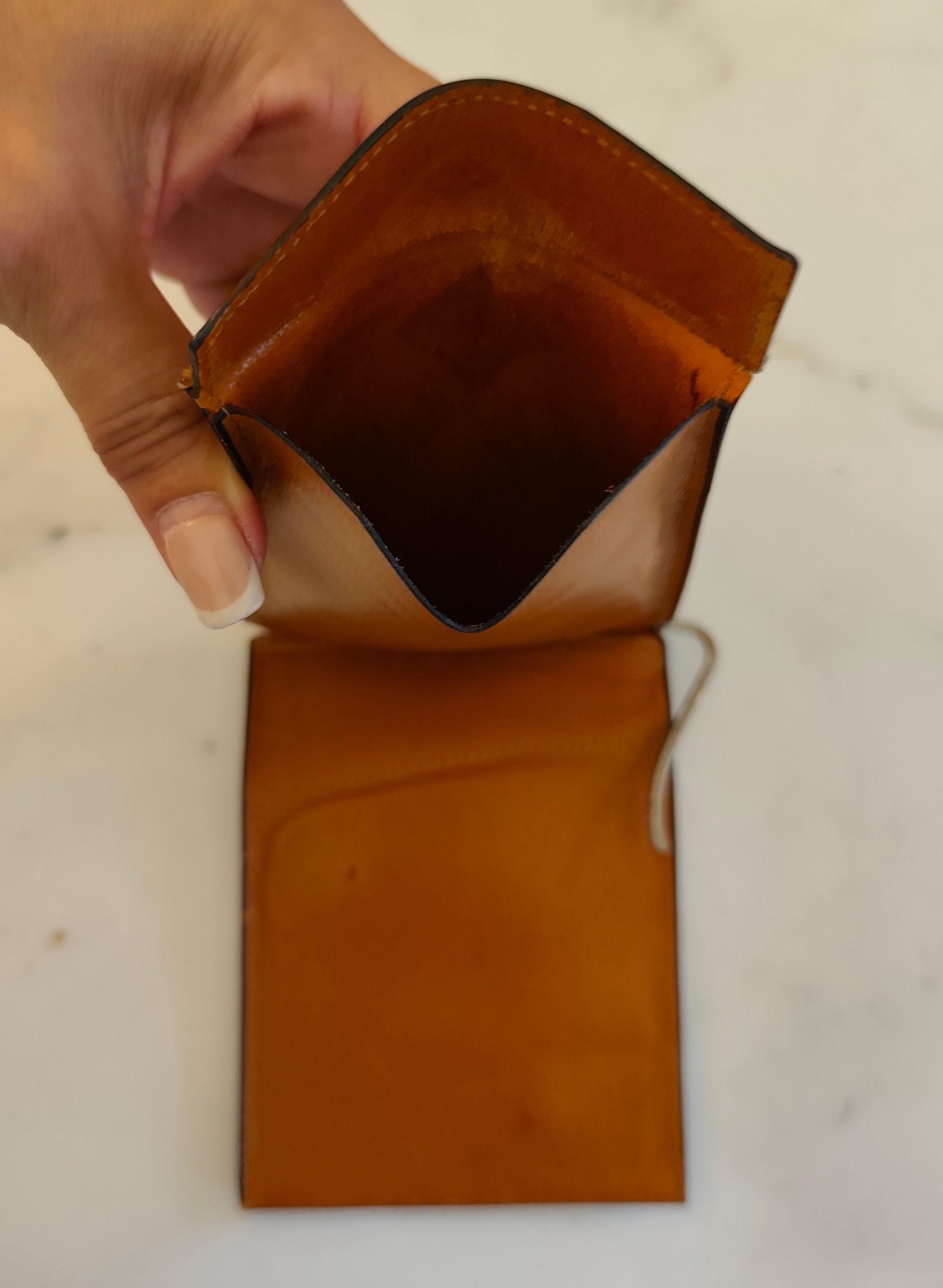 Valextra – Fermasoldi “Grip Spring" Portamonete e Carte Pelle