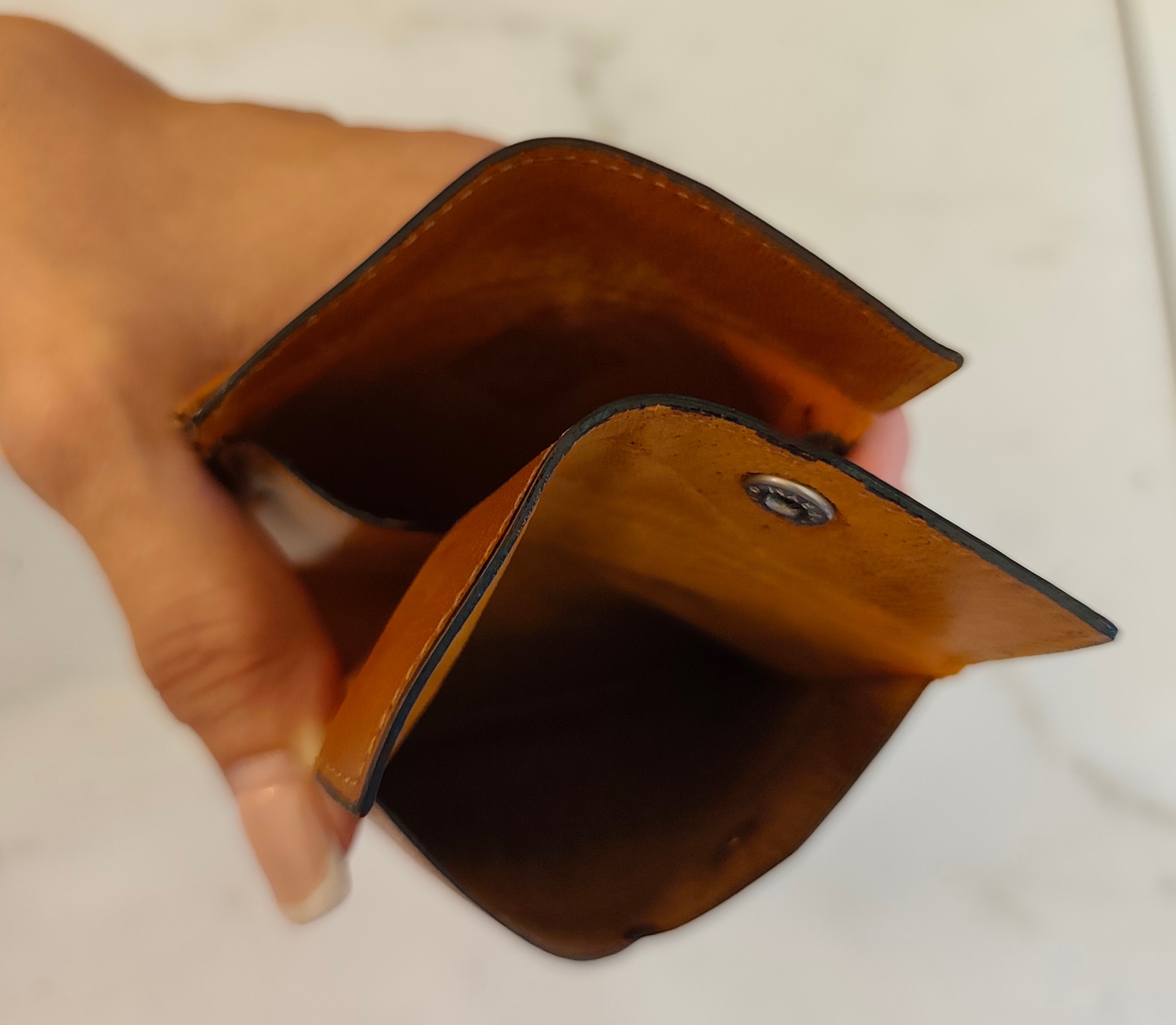 Valextra – Fermasoldi “Grip Spring" Portamonete e Carte Pelle
