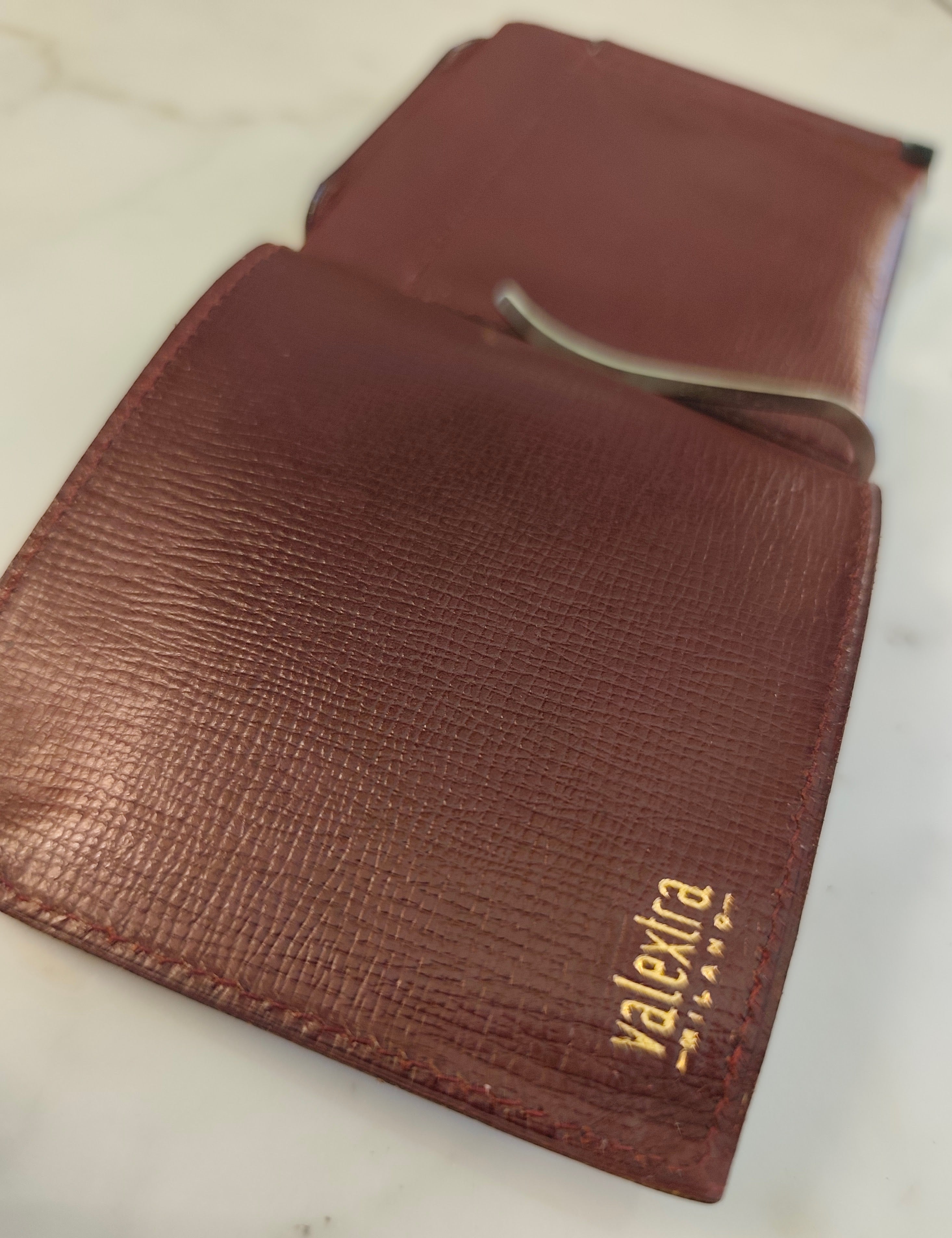 Valextra – Fermasoldi Trifold “Grip Spring” Doppio