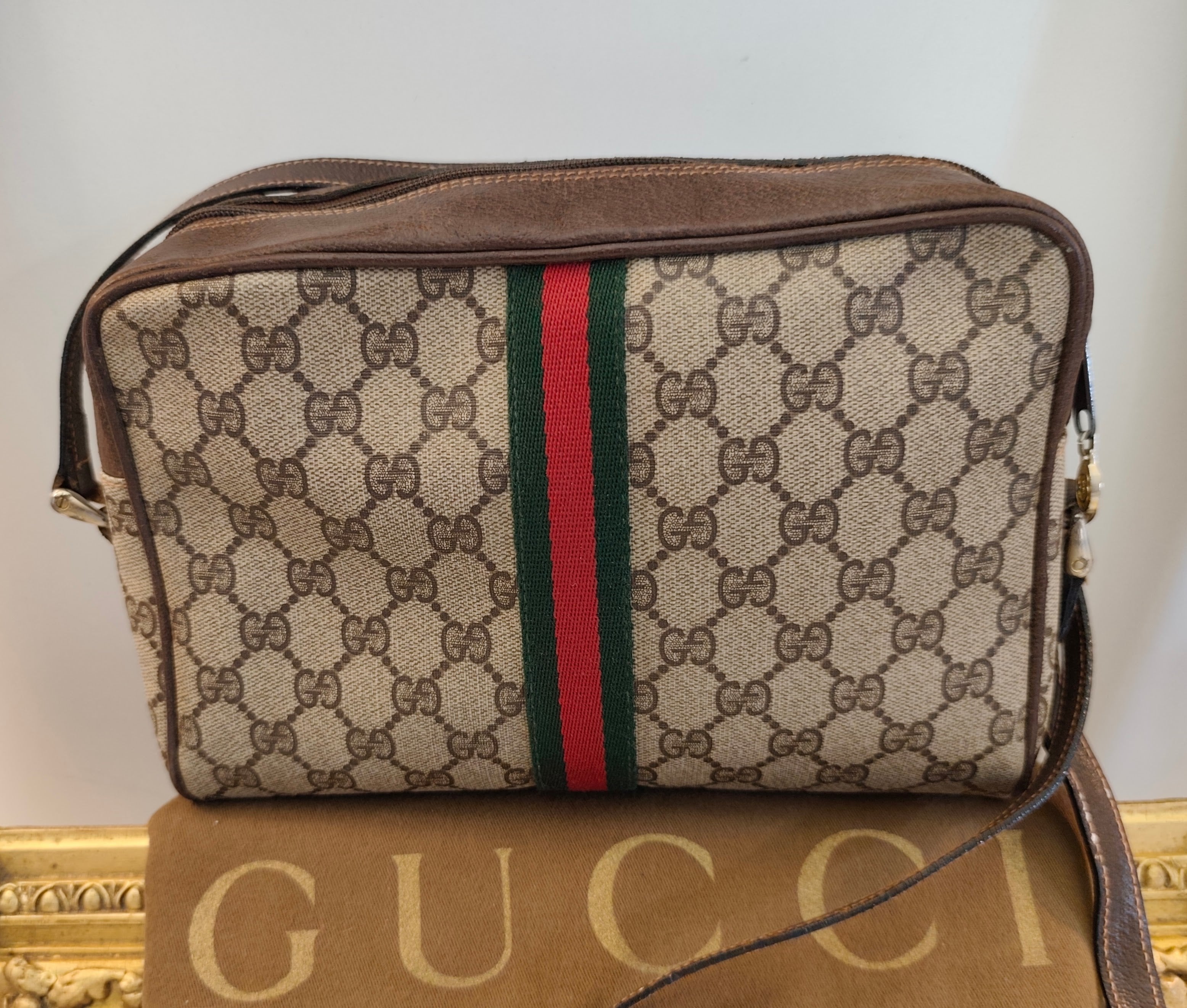 Gucci - Ophidia Camera Bag Postina a Tracolla Vintage logo oro