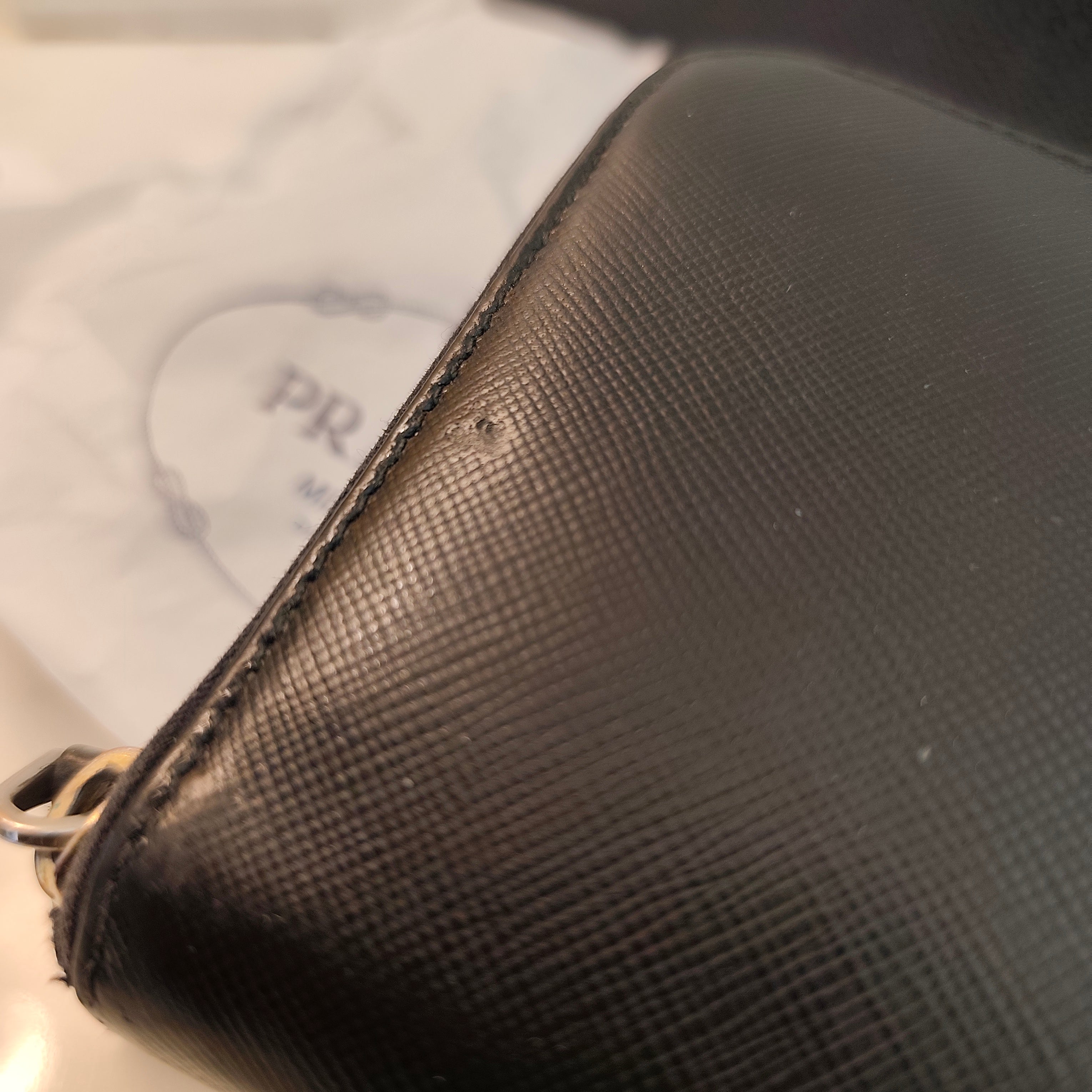 Prada - Portafoglio Continental Lux Pelle Saffiano Nera Logo Triangolo