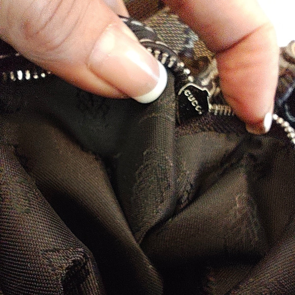 Gucci - Jackie Hobo Cristal in Canvas GG e Pelle Testa di Moro