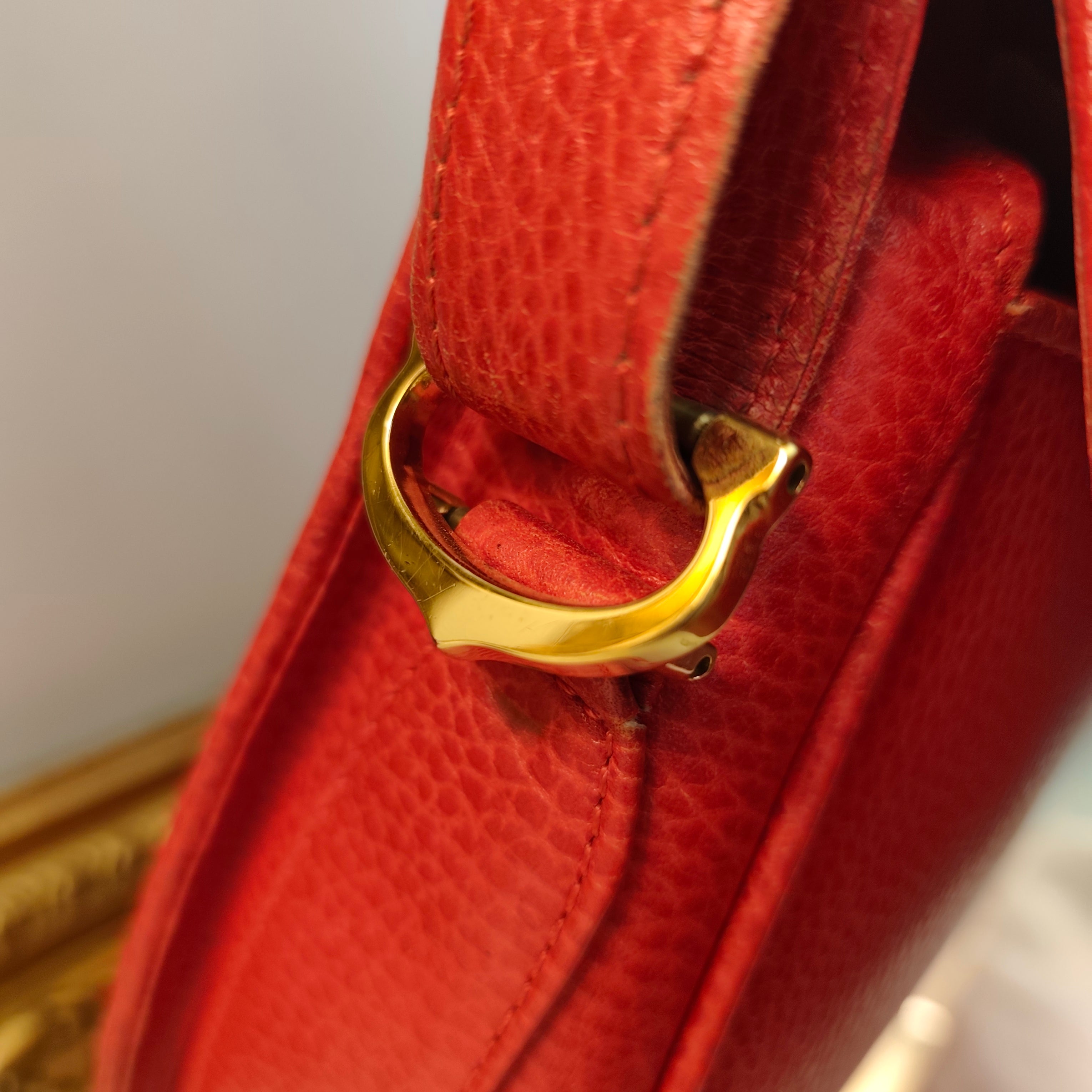Cartier - Borsa a Spalla o Tracolla in Pelle Rossa