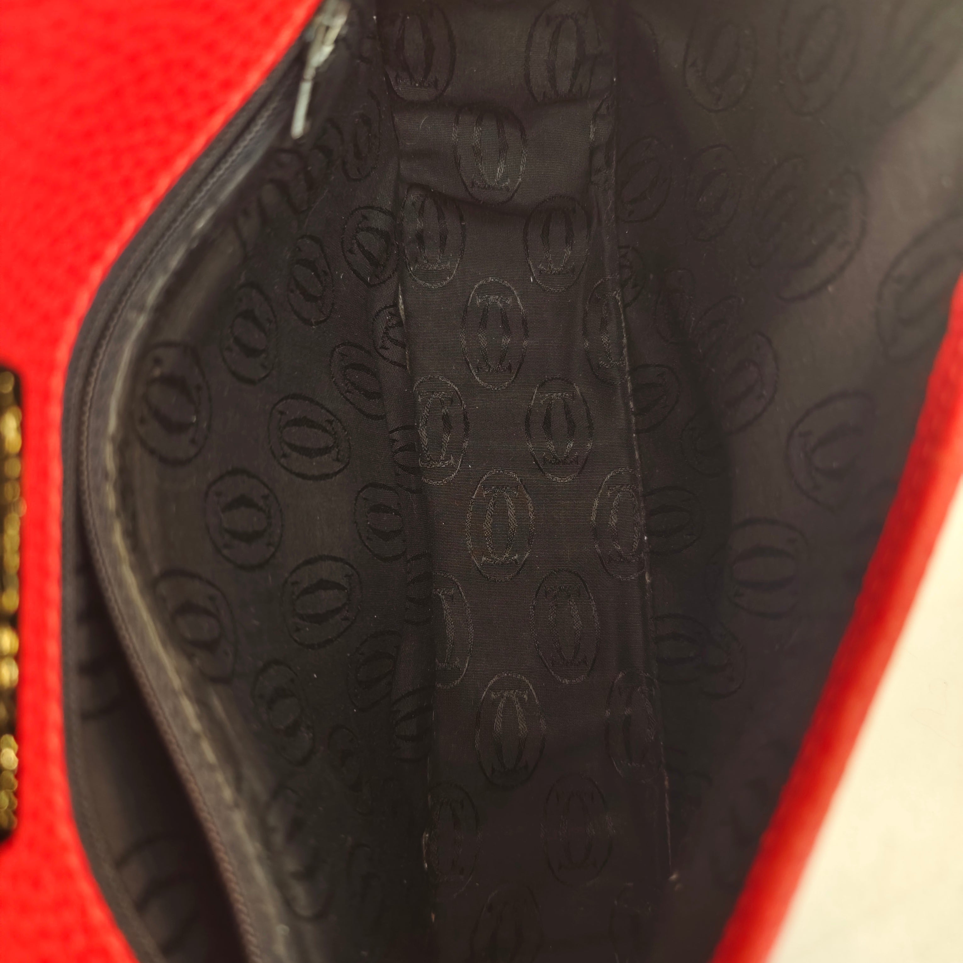 Cartier - Borsa a Spalla o Tracolla in Pelle Rossa