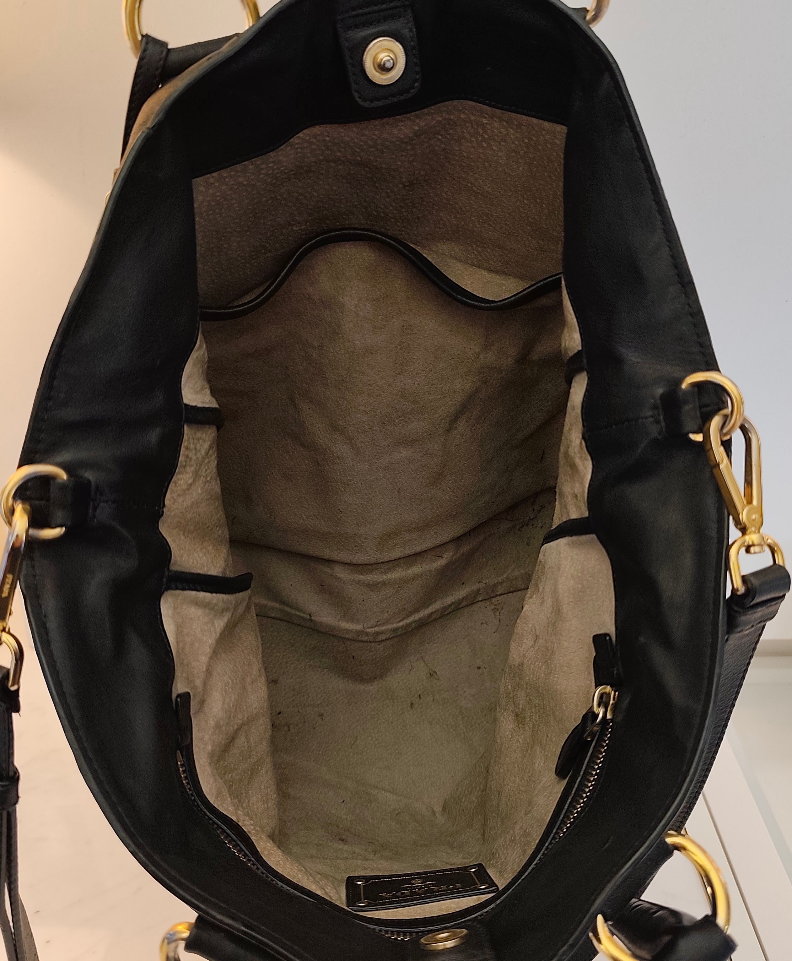 PRADA - Shopper Tote Bag in Pelle Spazzolata Nera