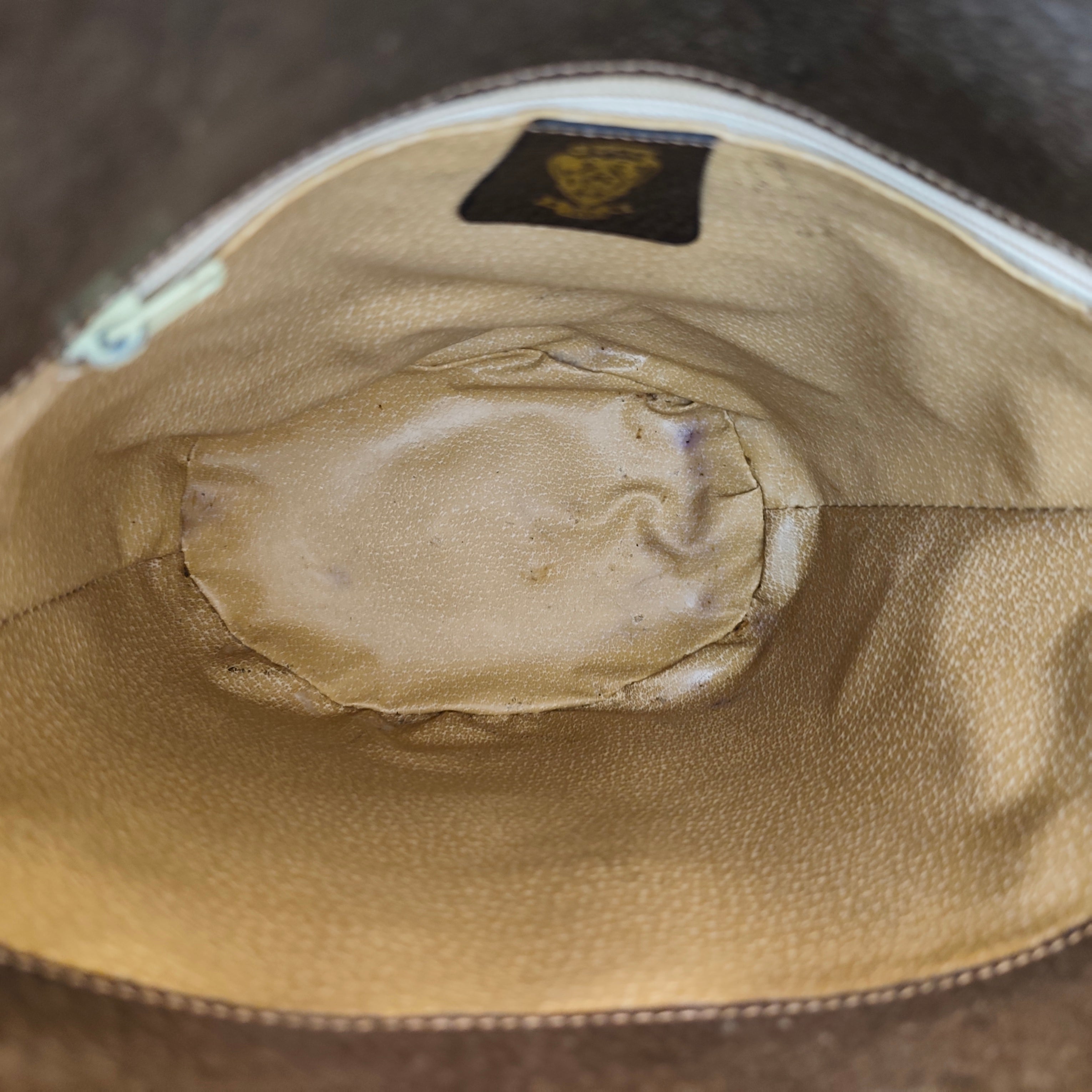Gucci - Ophidia Secchiello Ovale in Canvas GG Beige e Pelle Vintage