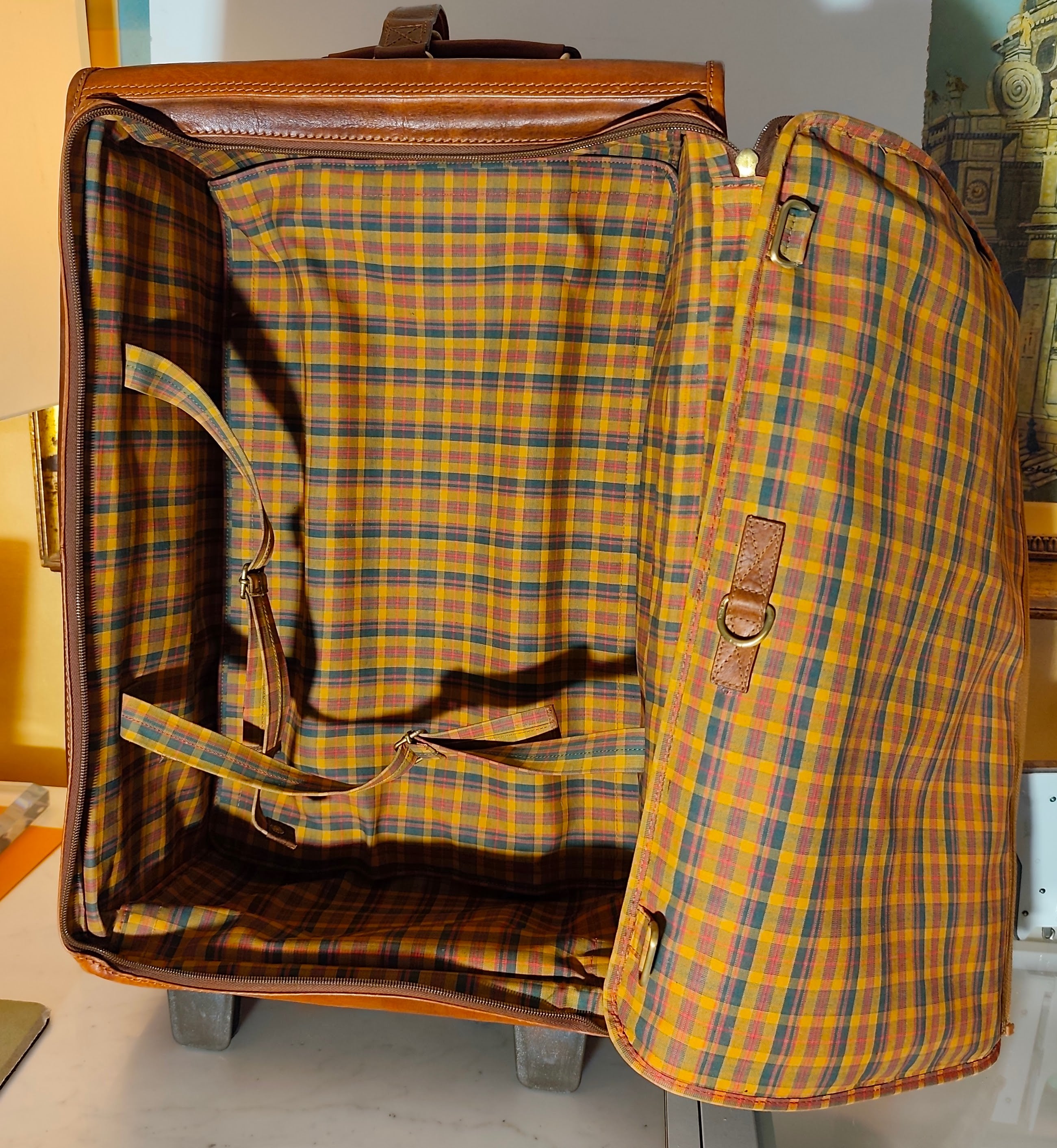 The Bridge - Trolley Valigia Rigida in Pelle Linea Story Doppia Portabilità