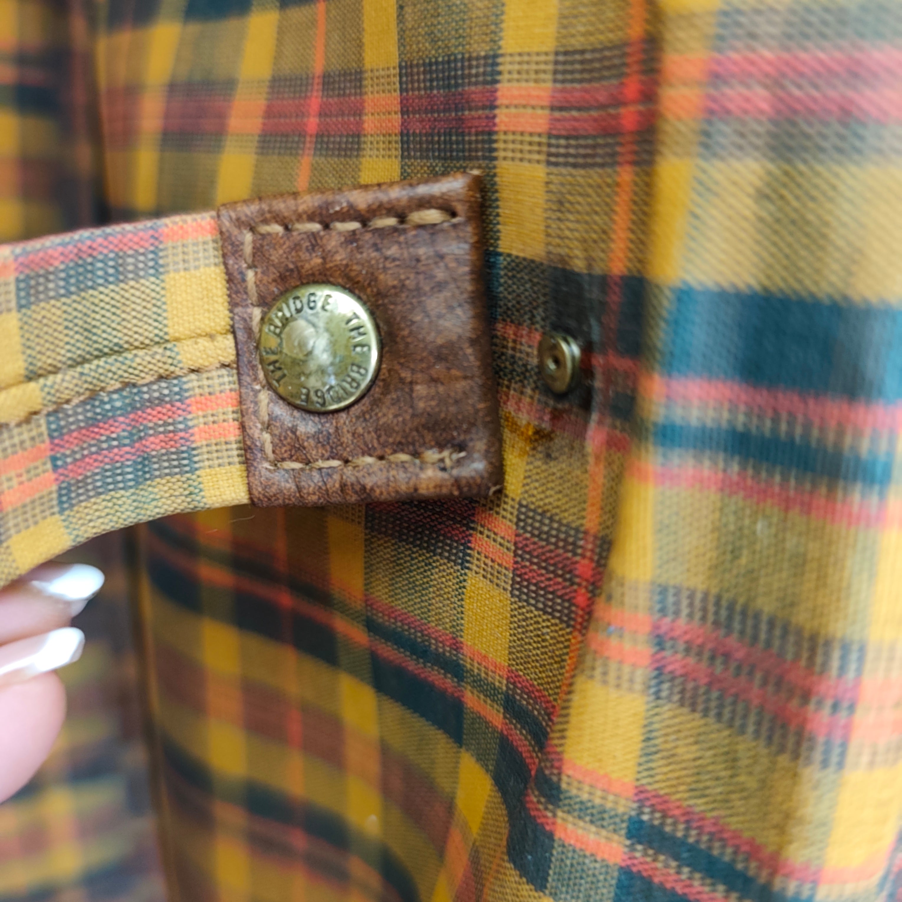 The Bridge - Trolley Valigia Rigida in Pelle Linea Story Doppia Portabilità