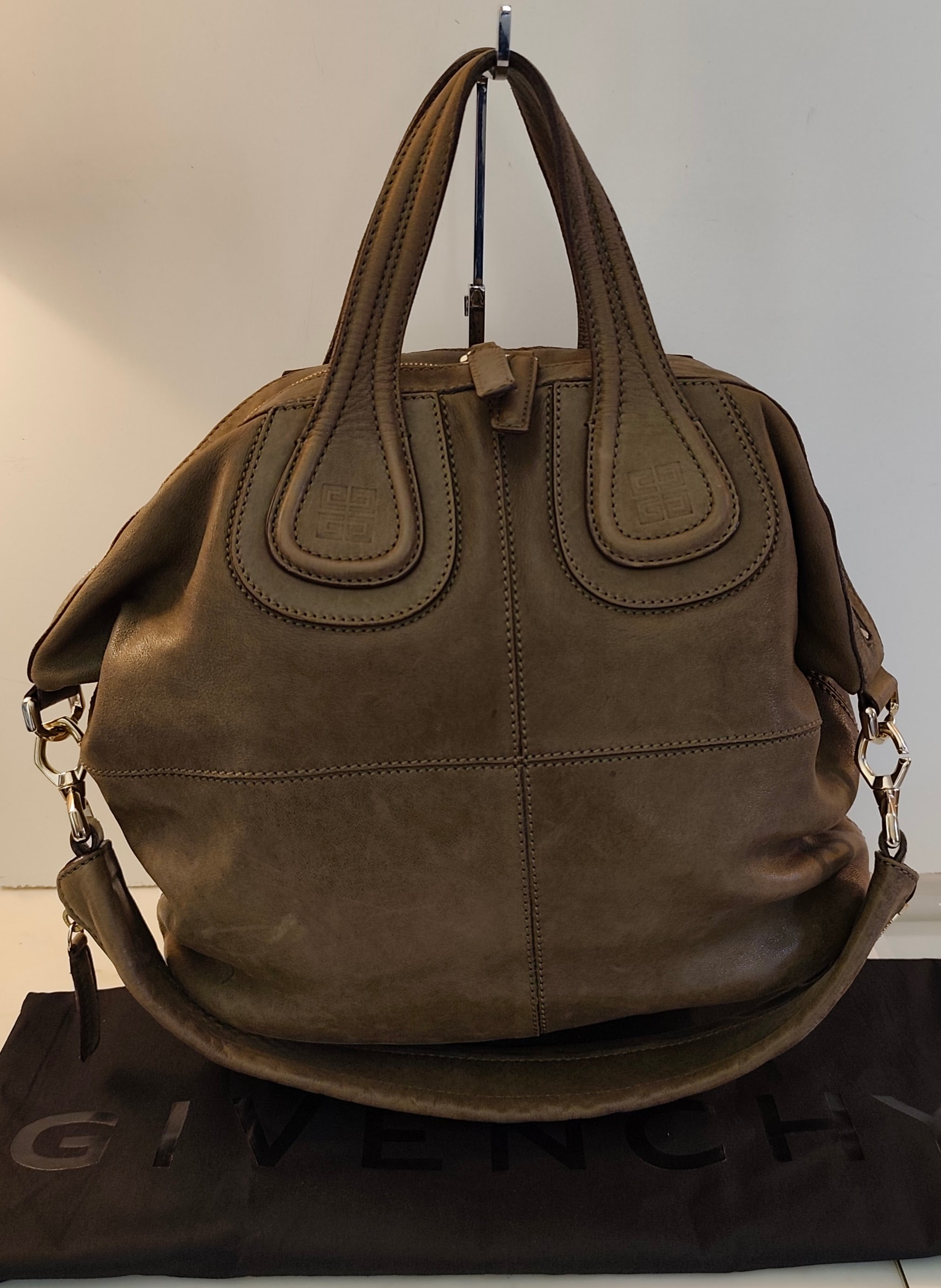 Givenchy - Nightingale Borsa Tote in Pelle Kaki