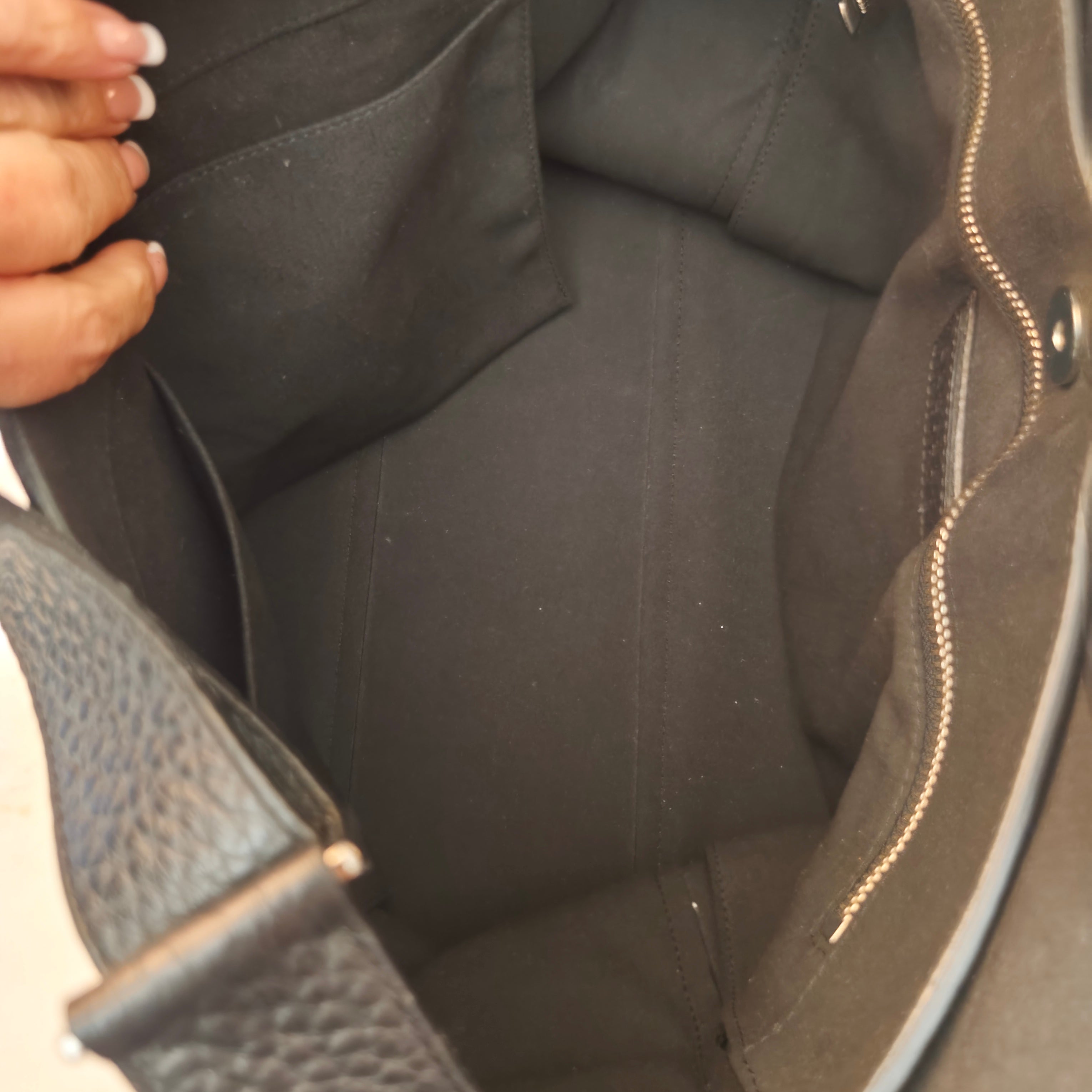 Orciani – Sveva Soft Grande Pelle Martellata Nera