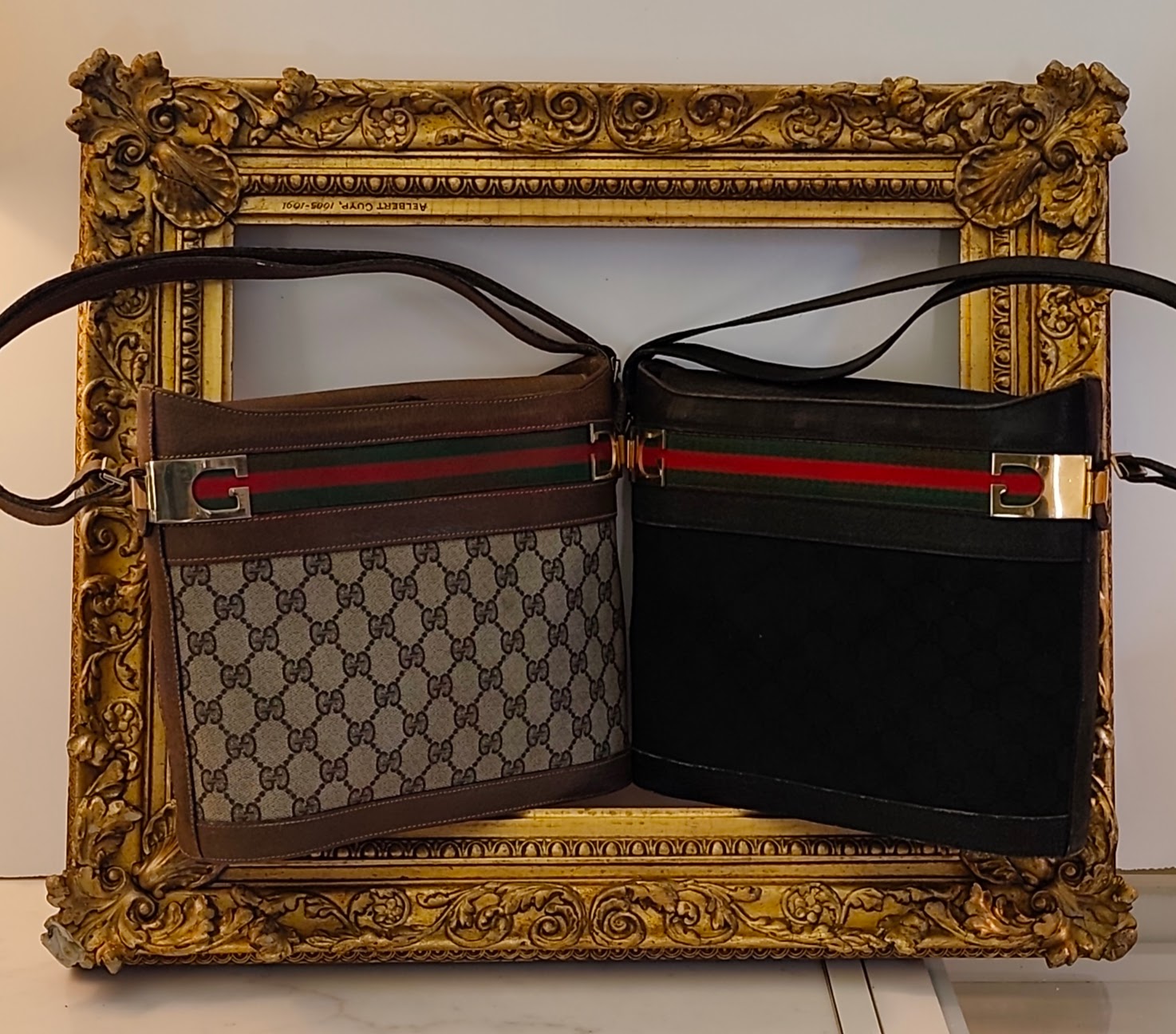 Gucci - Secchiello Ophidia Ovale "GG" Supreme Nero