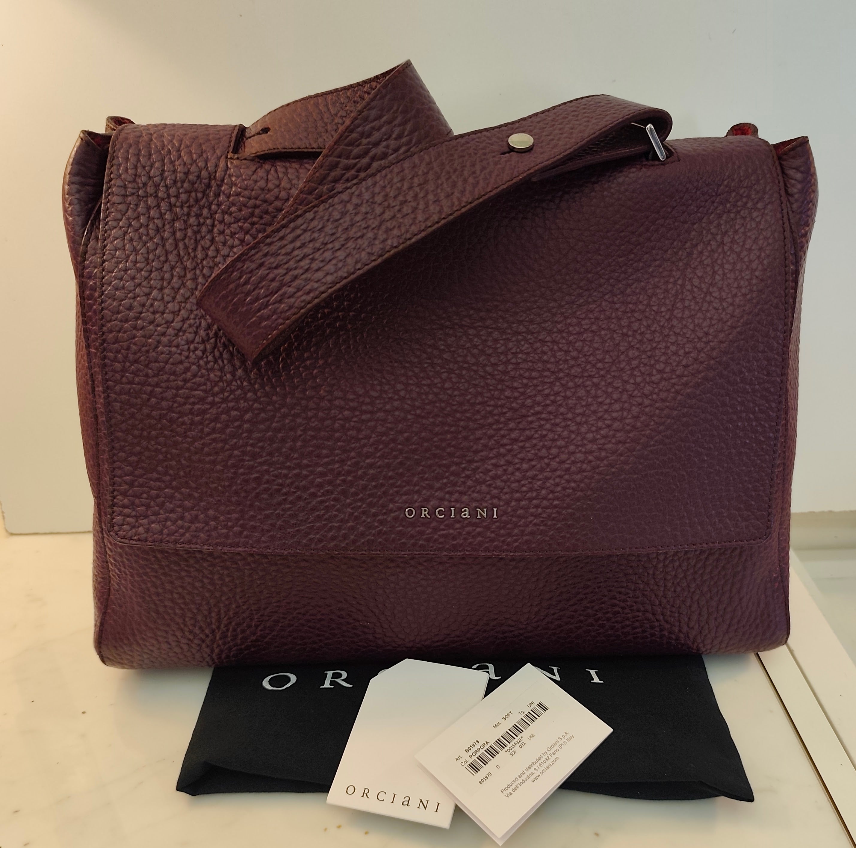 Orciani— Sveva Soft Grande Pelle Bordeaux