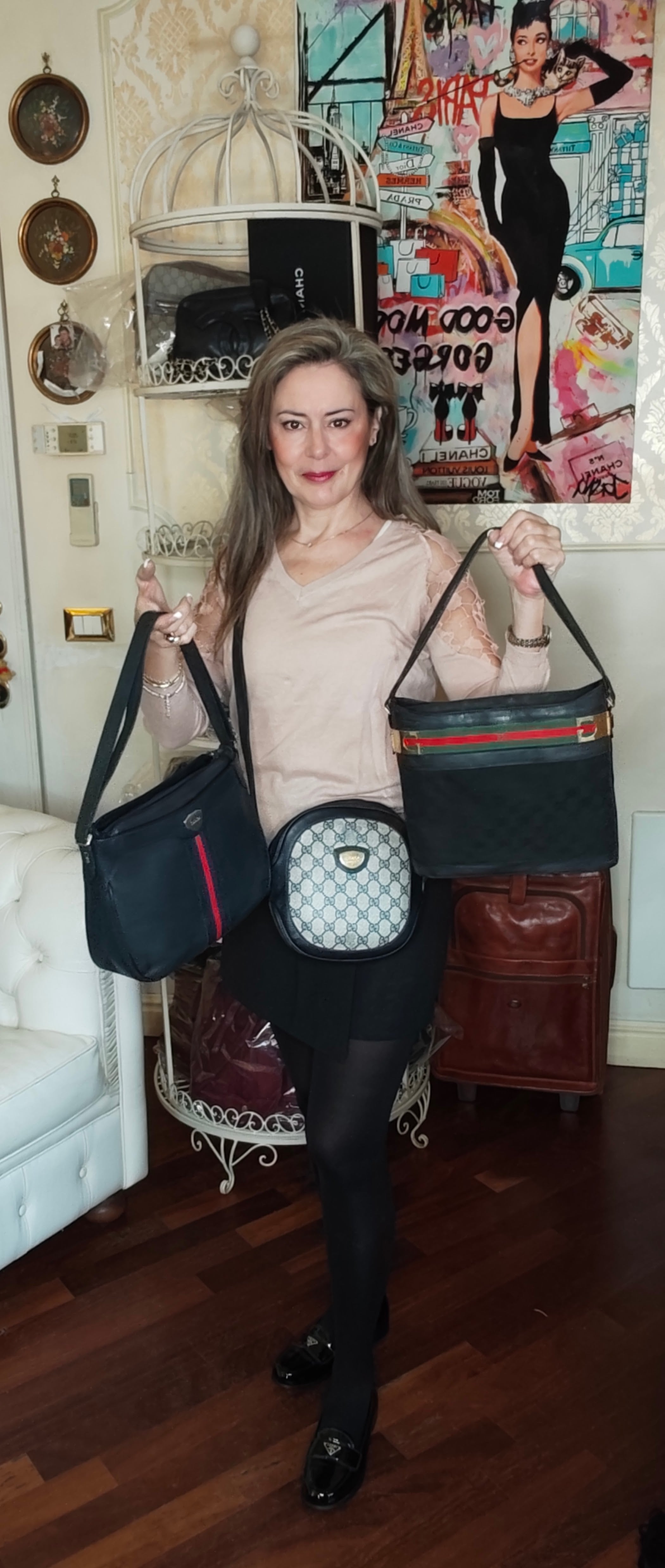 Gucci - Ophidia Borsa a Spalla Camera Bag in Pelle Vintage