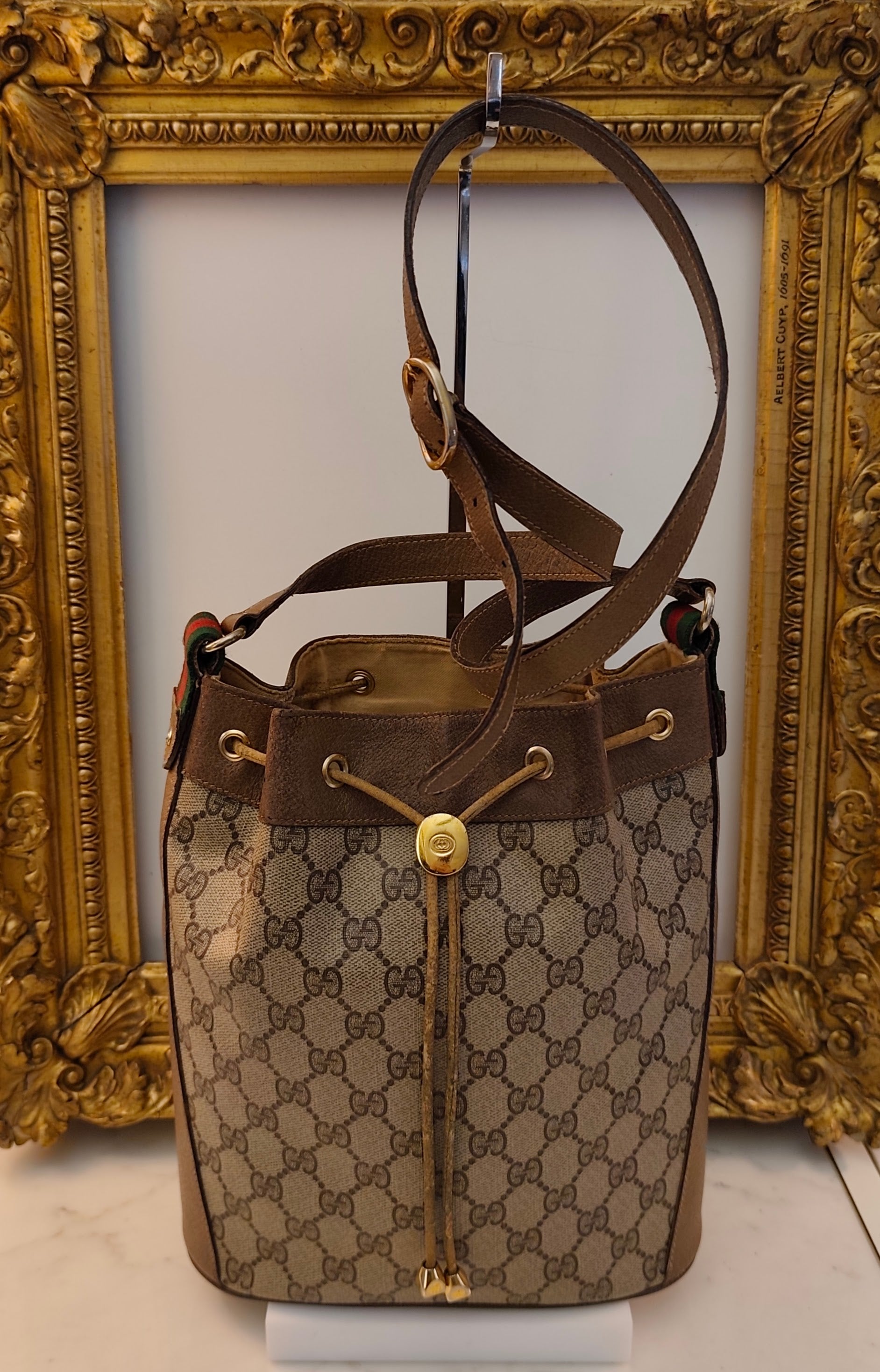 Gucci - Secchiello Ophidia Ovale "GG" Supreme Beige Vintage