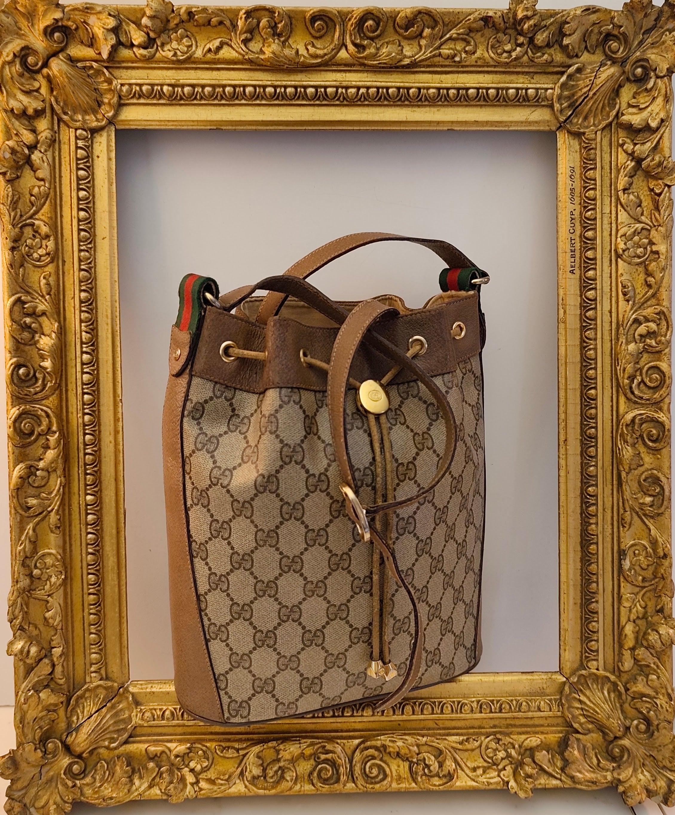 Gucci - Secchiello Ophidia Ovale "GG" Supreme Beige Vintage