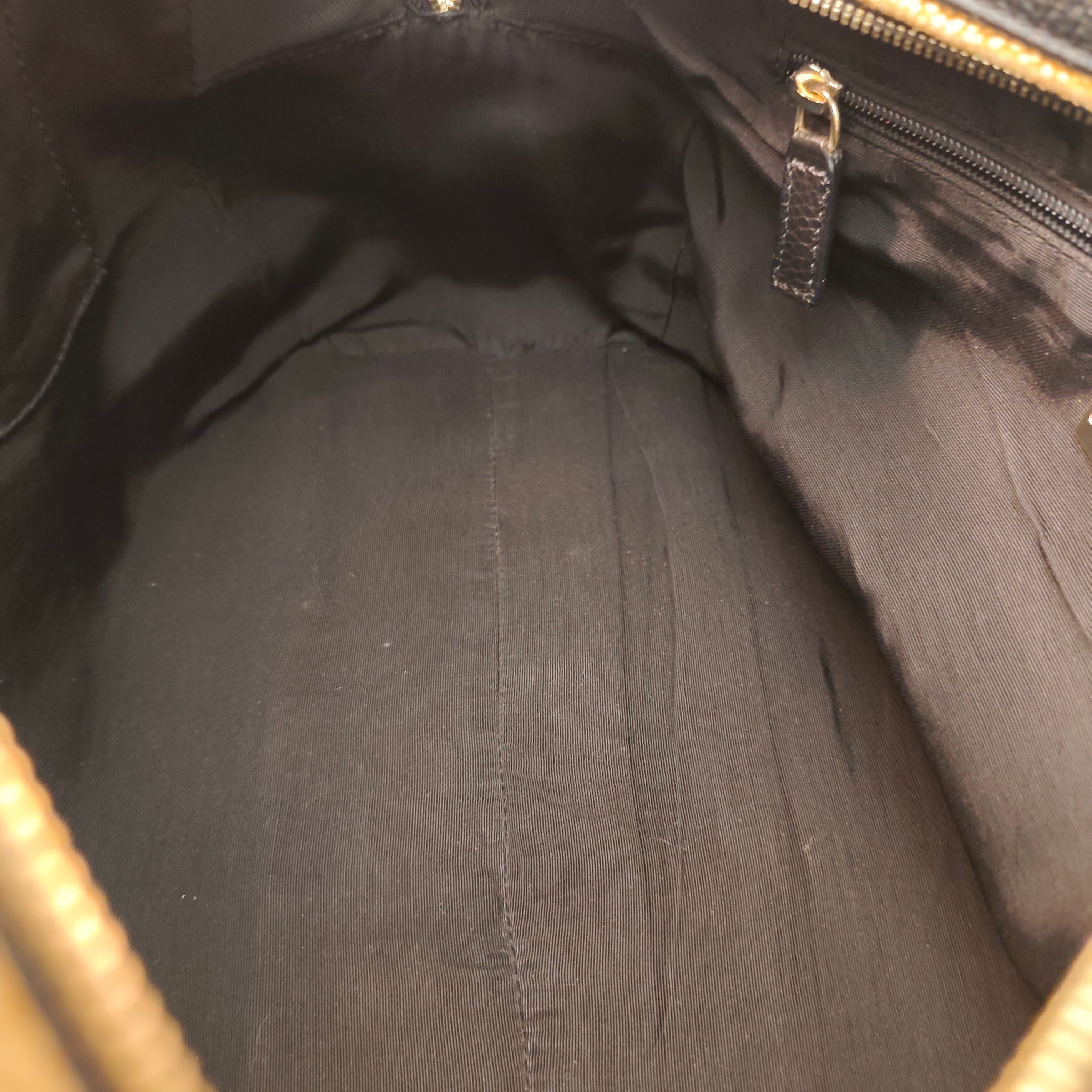 Borbonese - Borsa Bauletto Speedy in Pelle Nera con profili Tapiro