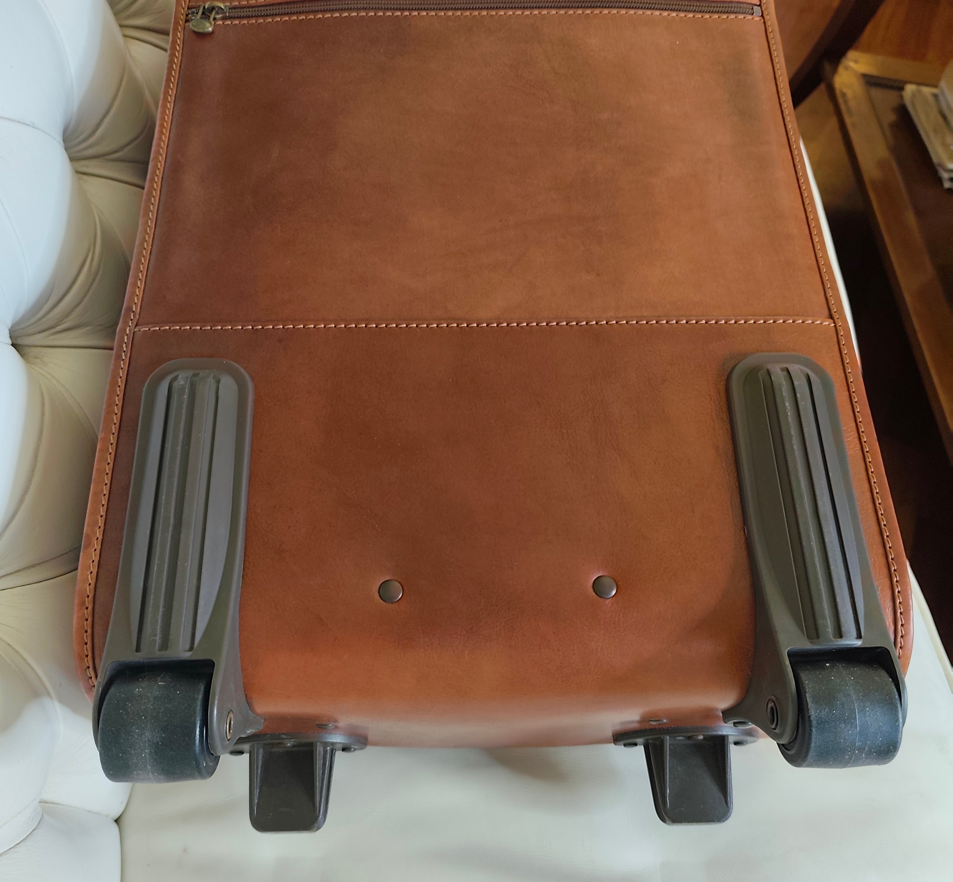 The Bridge - Trolley Valigia Rigida in Pelle Linea Story Doppia Portabilità