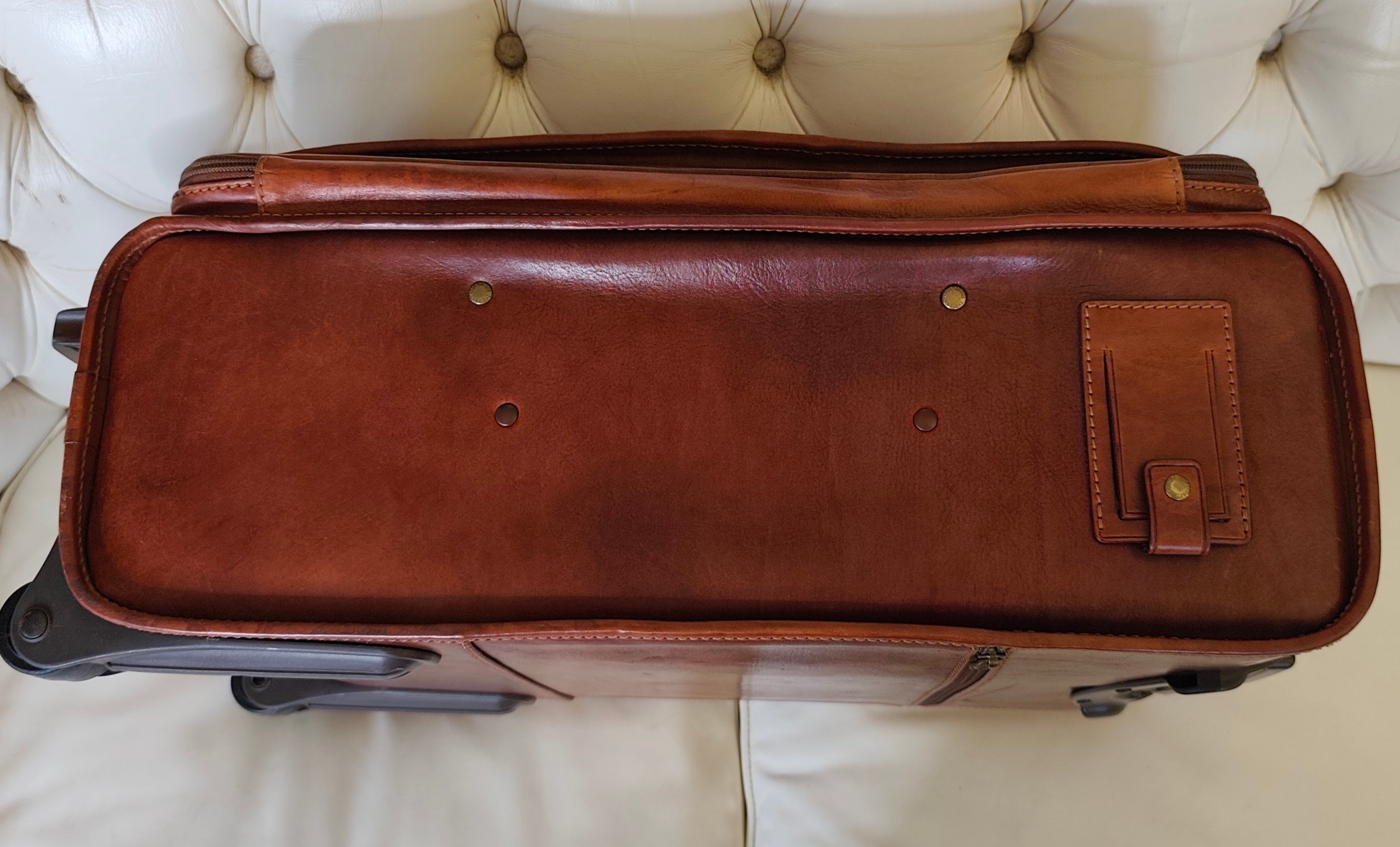 The Bridge - Trolley Valigia Rigida in Pelle Linea Story Doppia Portabilità