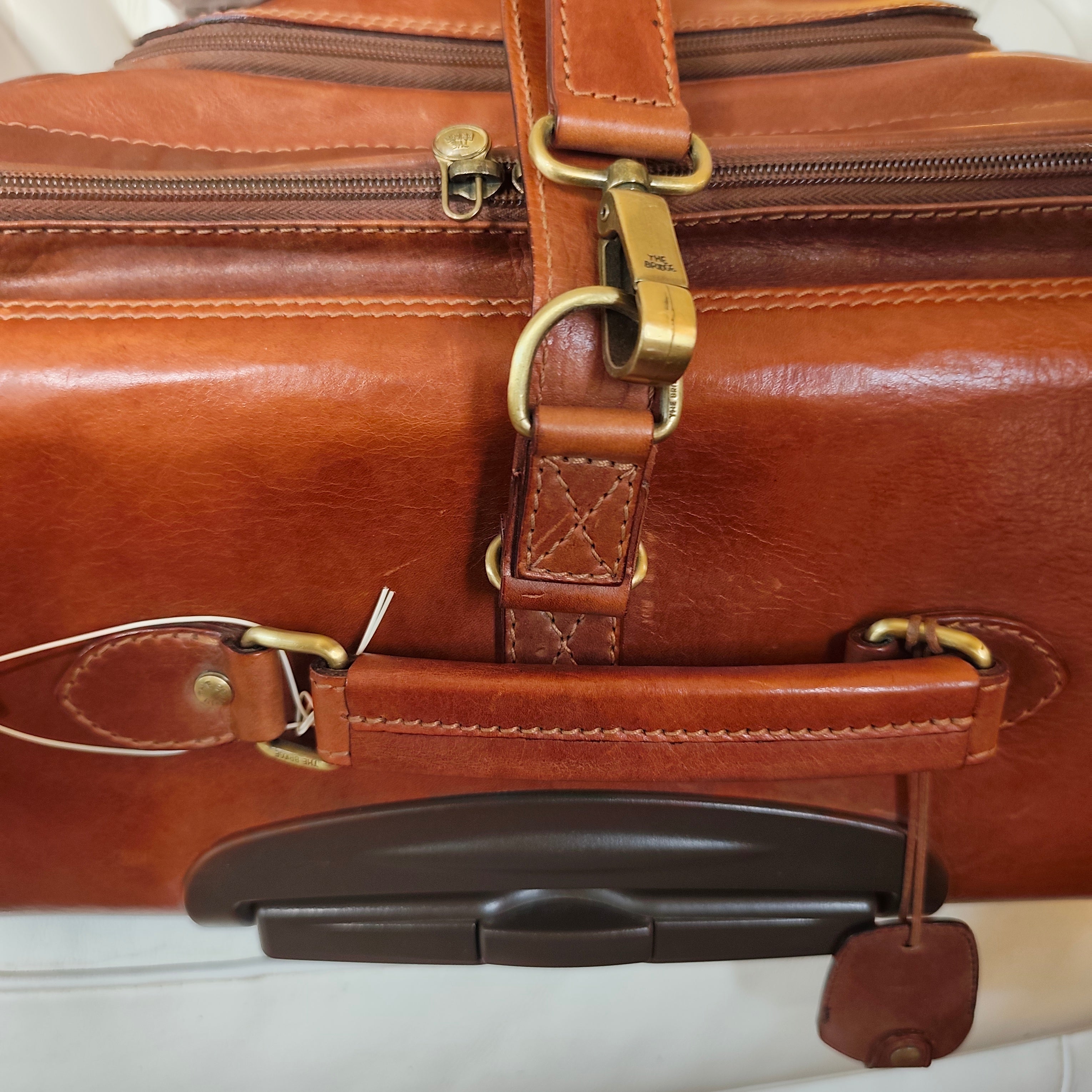 The Bridge - Trolley Valigia Rigida in Pelle Linea Story Doppia Portabilità