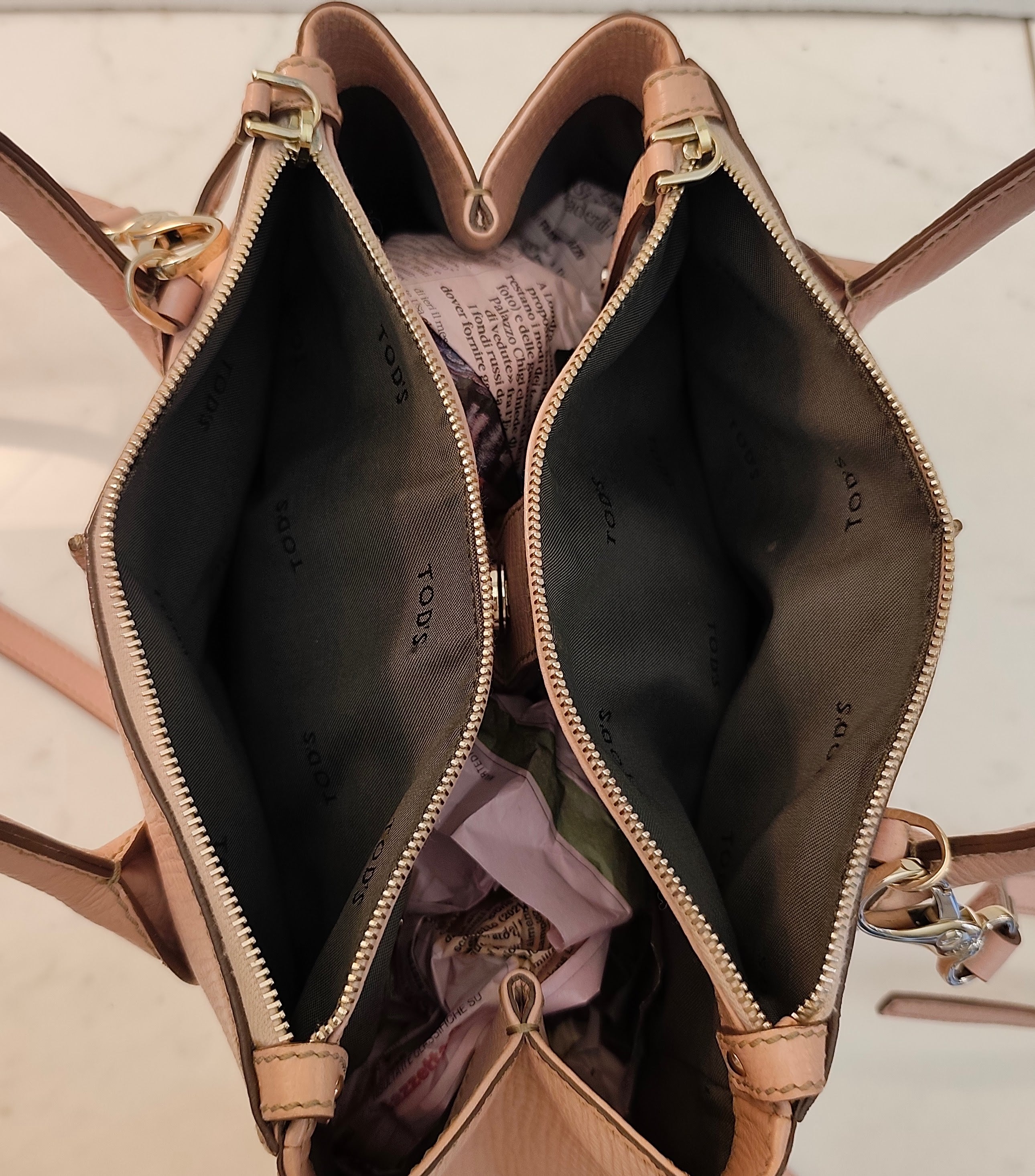 Tod's - “D-Styling Bag” – Borsa Tote a Spalla con Tracolla in Pelle