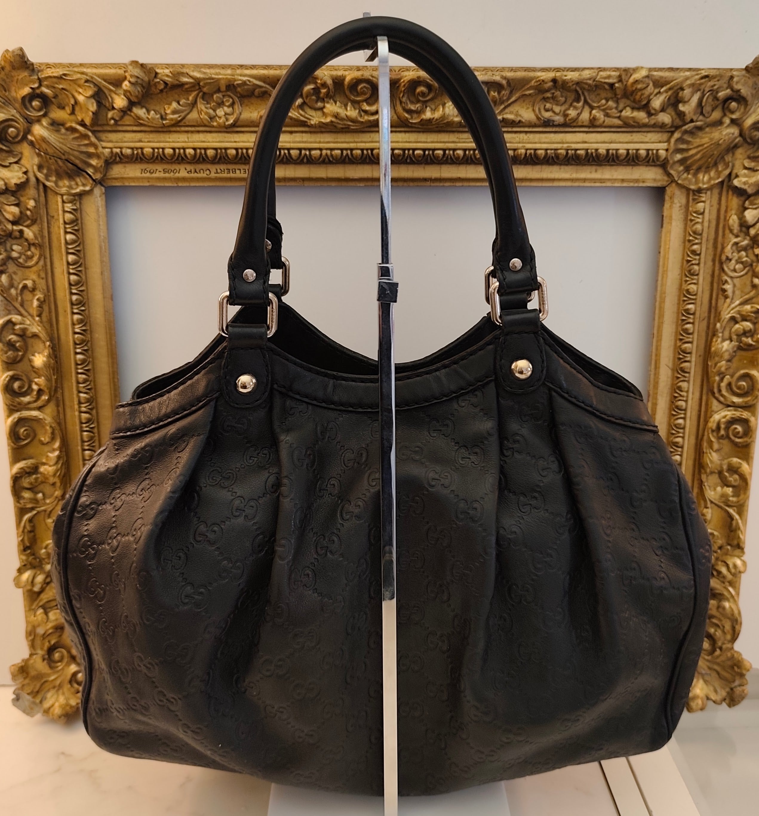 Gucci - Sukey Borsa a Spalla in Pelle "Guccissima" Nera