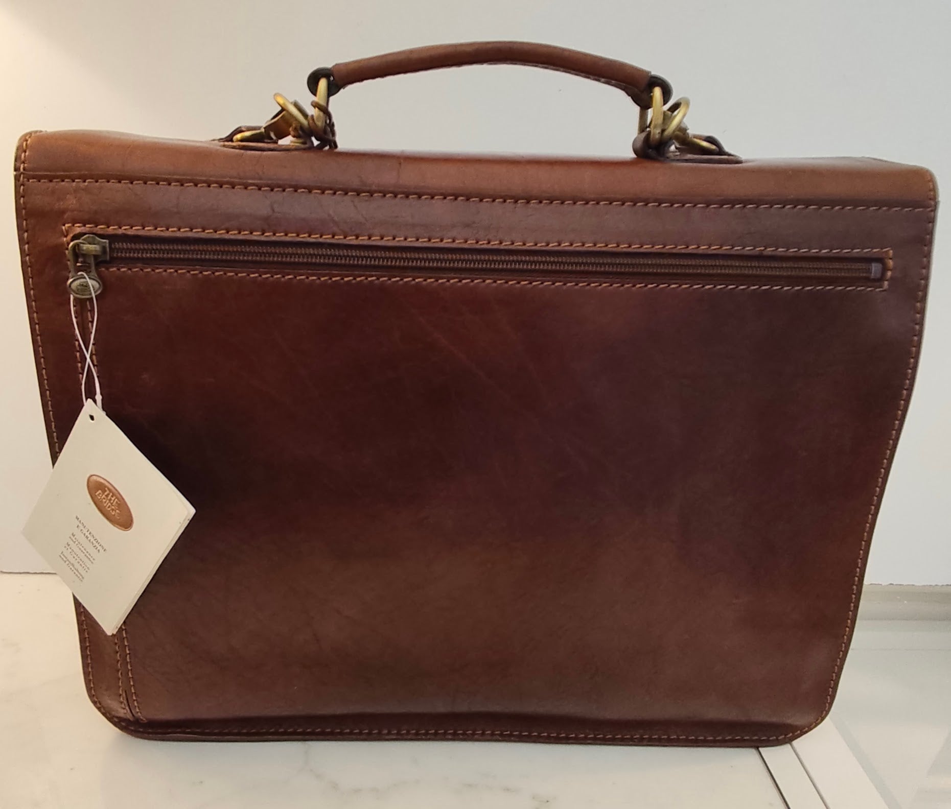 The Bridge – Cartella Due Soffietti in Pelle Linea Story NUOVA Full Set