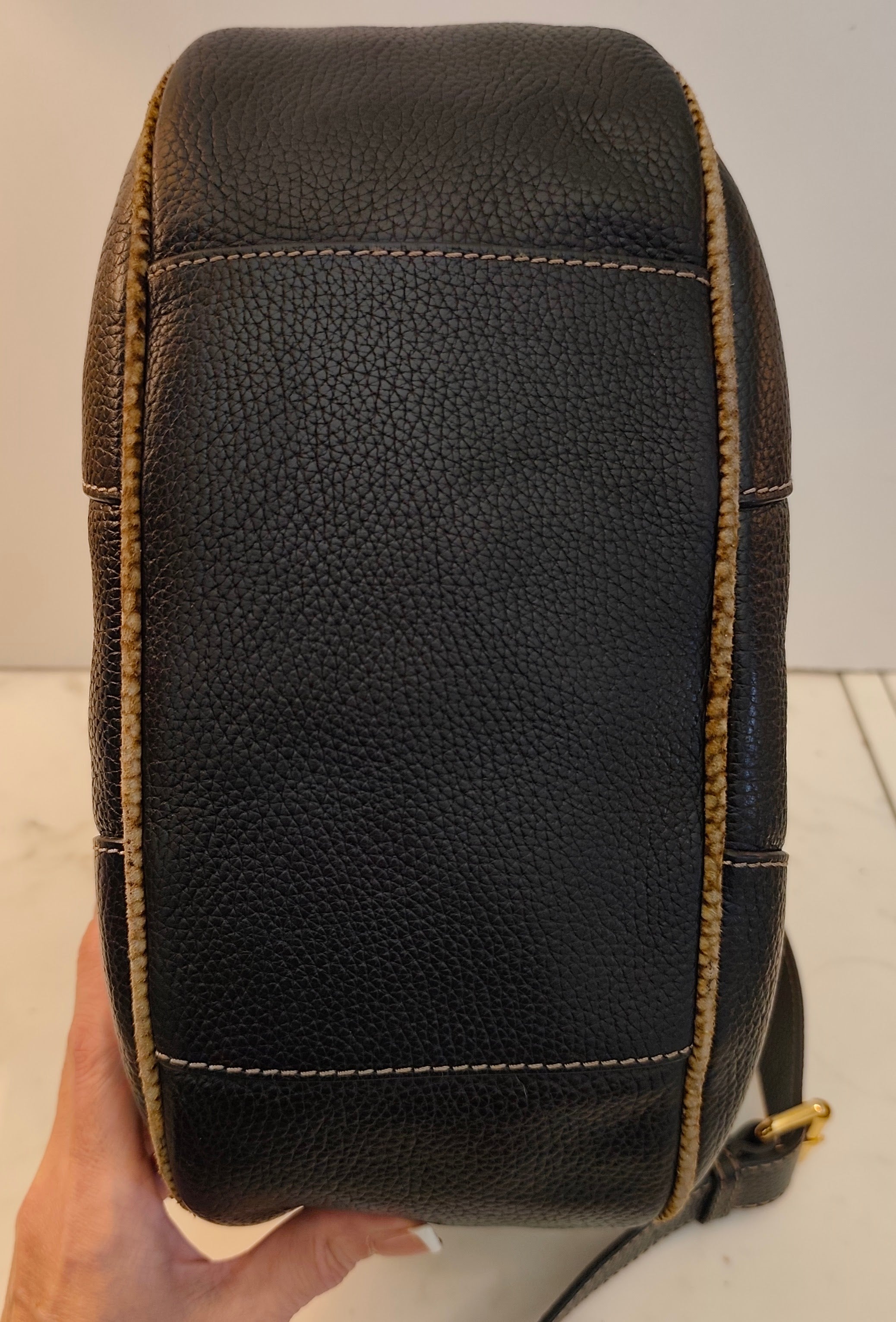 Borbonese – Borsa Hobo a Spalla in Pelle Nera