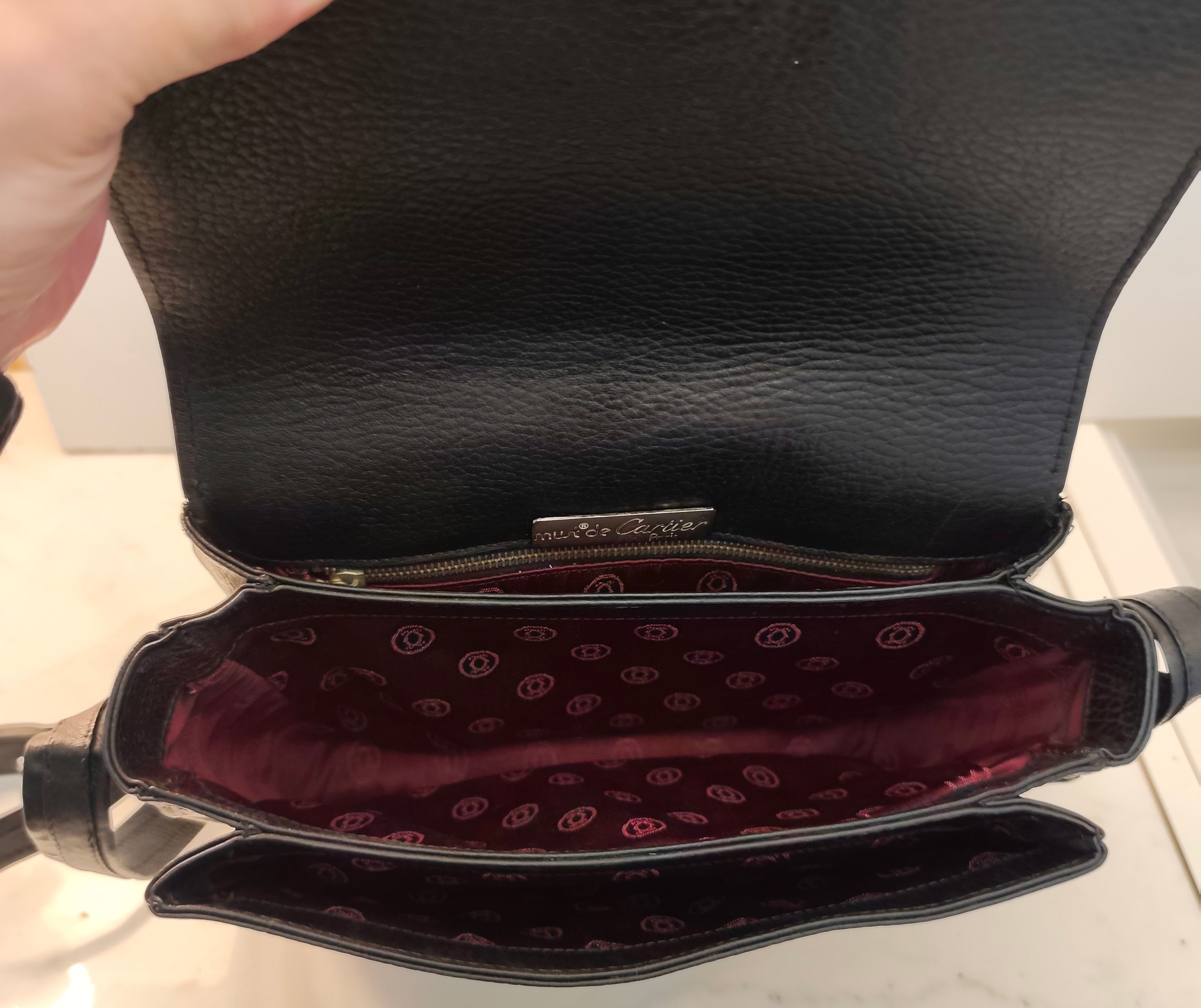 Cartier – Camera Bag Vintage in Pelle Nera